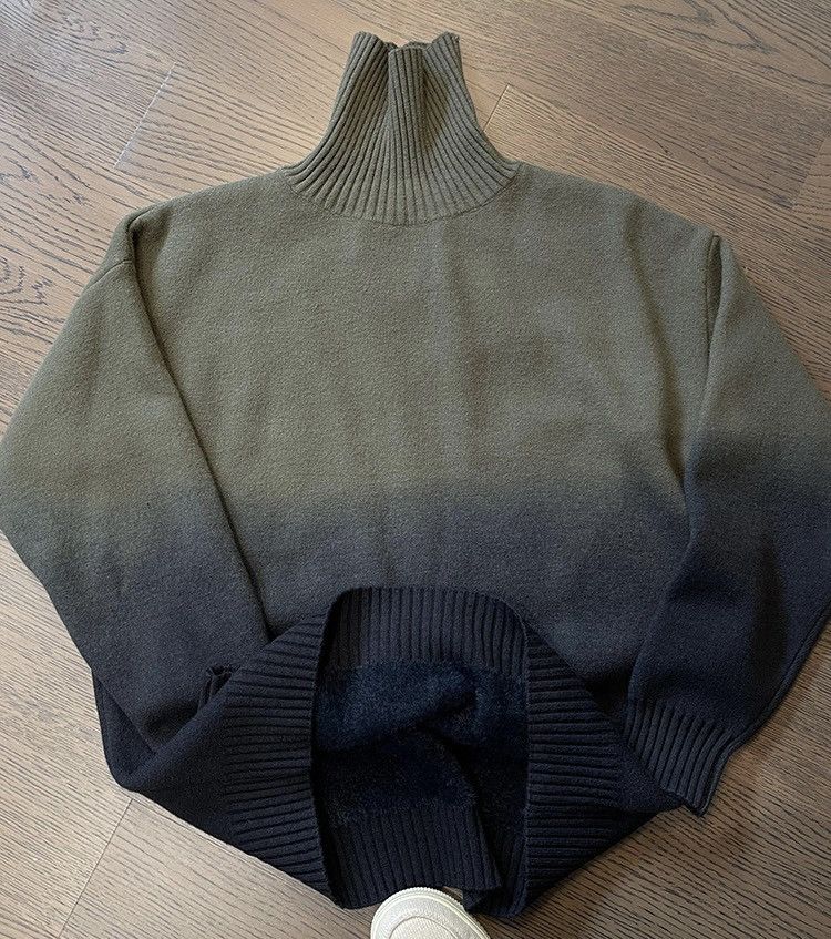 Japanese Brand × Vintage Outdoor retro gradient effect turtleneck sweater knitwear Size US L / EU 52-54 / 3 - 5 Thumbnail