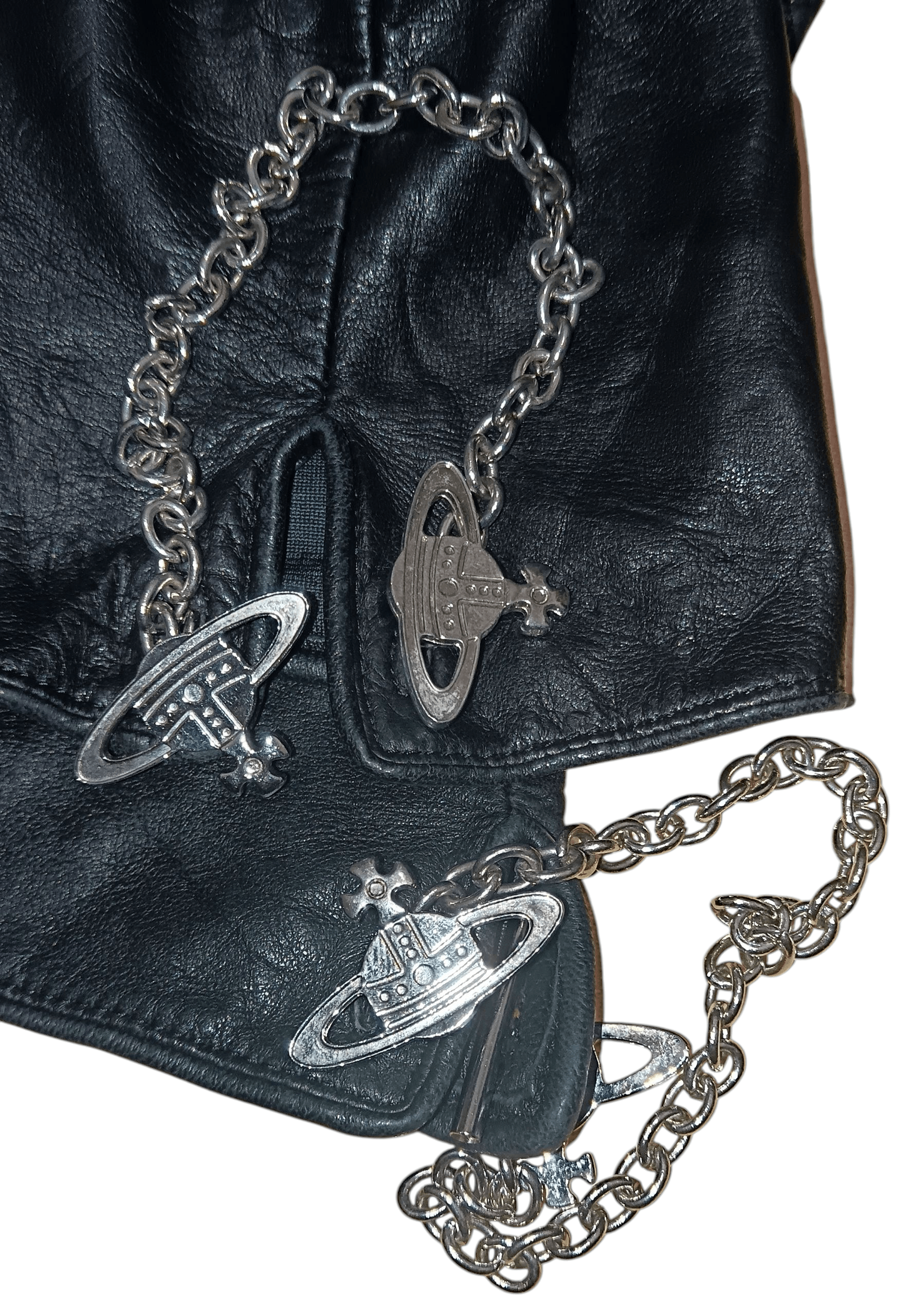 Vivienne Westwood VIVIENNE WESTWOOD SHEEPSKIN GLOVES WITH ORB LOGO HARDWARE Size ONE SIZE - 3 Thumbnail