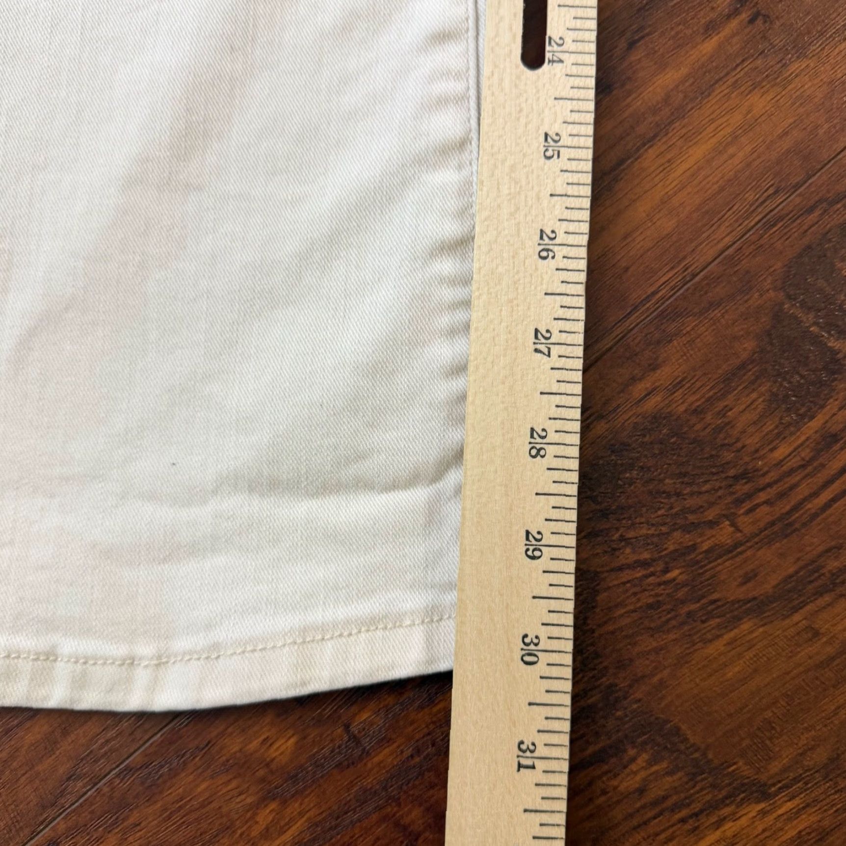 Vintage Pilcro Jeans Women 27 White Bootcut High Rise Stretch Denim 26x30 Regular Inseam 30 in Cotton Blend Pants Size 26" / US 2 / IT 38 - 6 Thumbnail