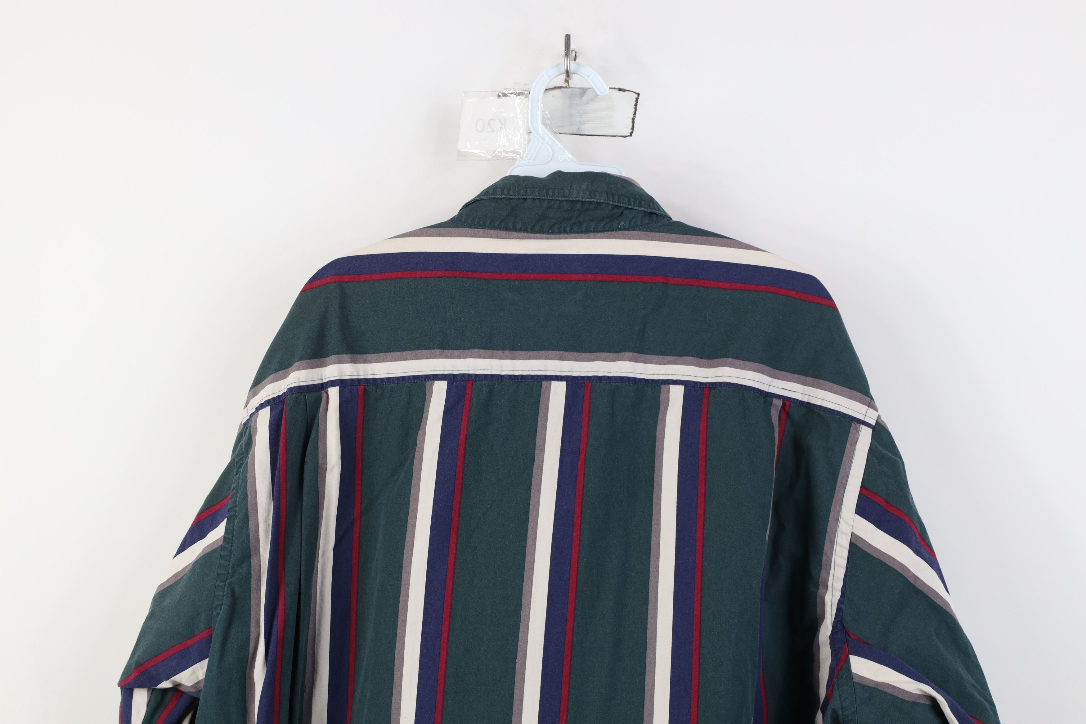 Vintage Vintage 90s Streetwear Block Collared Button Down Shirt Size US XL / EU 56 / 4 - 13 Thumbnail