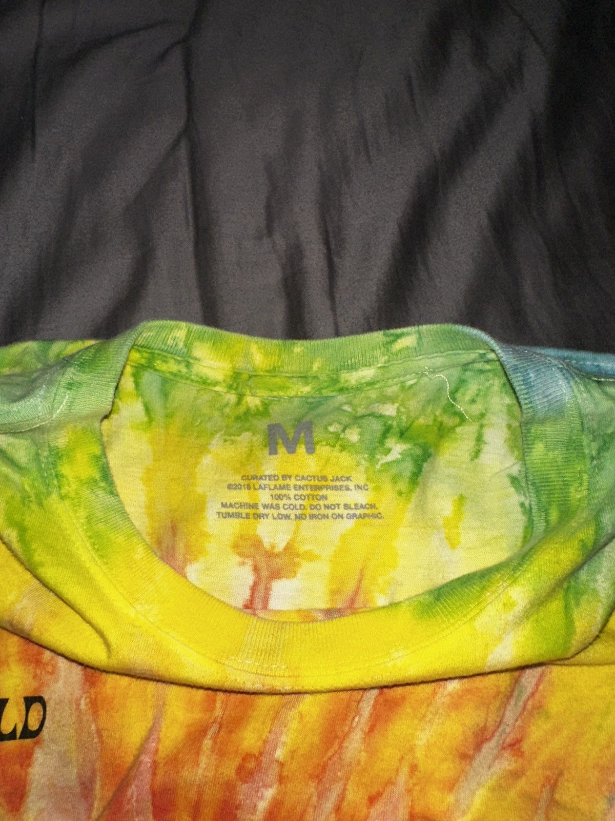 Travis Scott Astroworld Europe 2018 “Thrills and Chills” Tie-Dye T-Shirt Size US M / EU 48-50 / 2 - 3 Thumbnail
