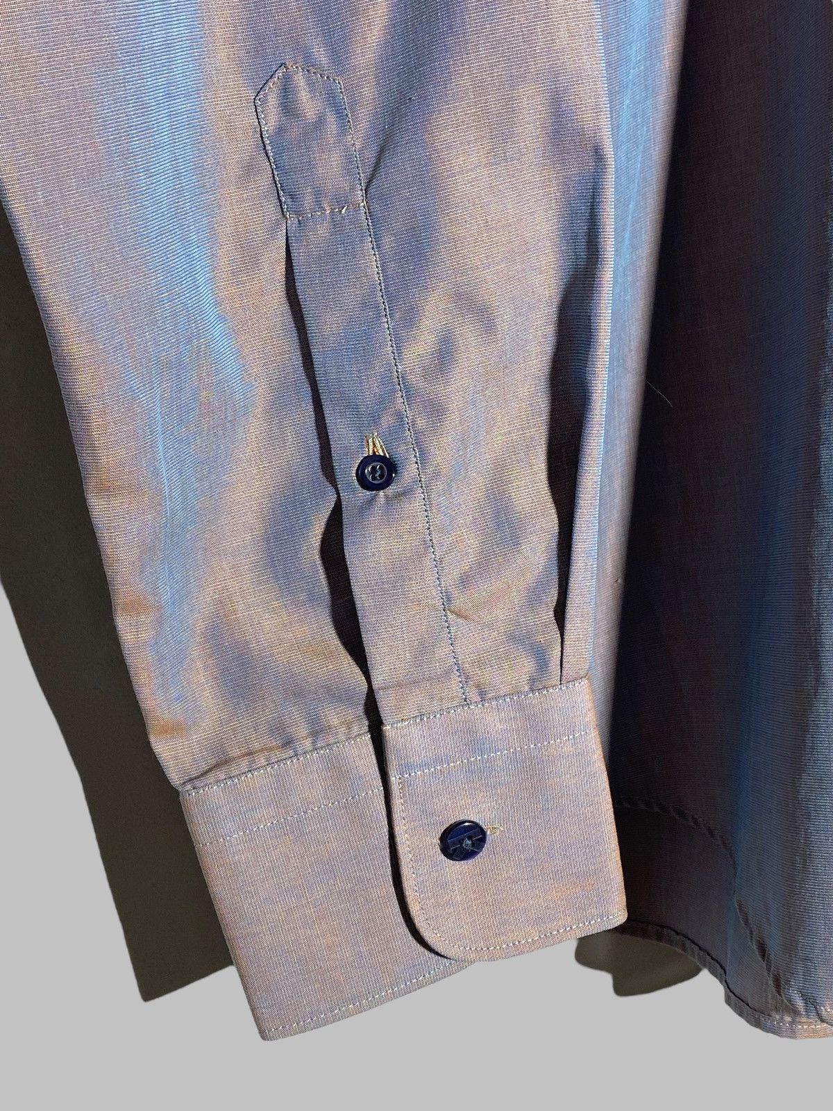 Kenzo Vintage Kenzo Homme Shimmer Two Tone Button Up Shirt Rare Size US M / EU 48-50 / 2 - 7 Thumbnail