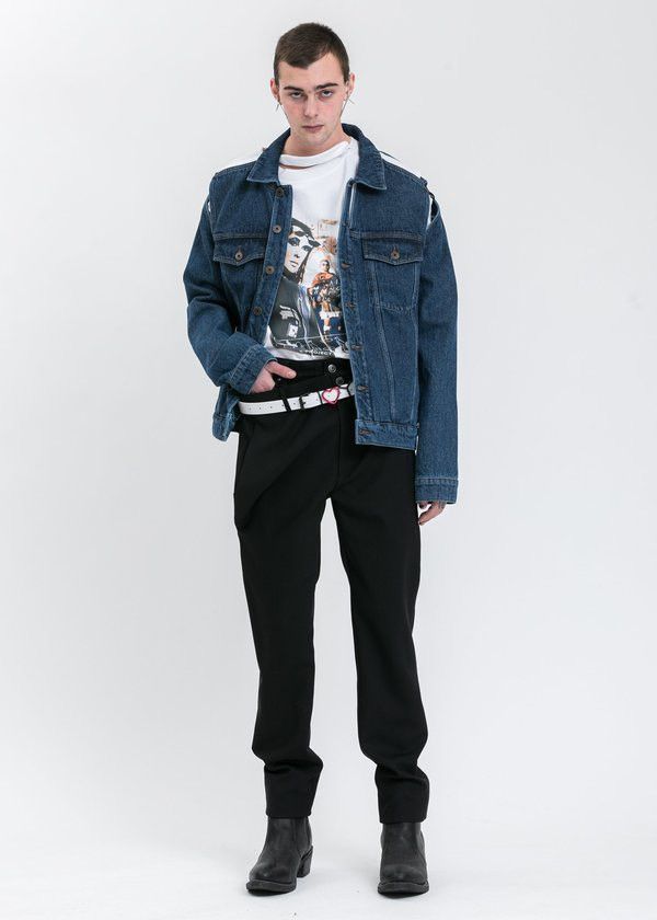 Y/Project SS2022 Peep Show Denim Jacket Size US XS / EU 42 / 0 - 4 Thumbnail
