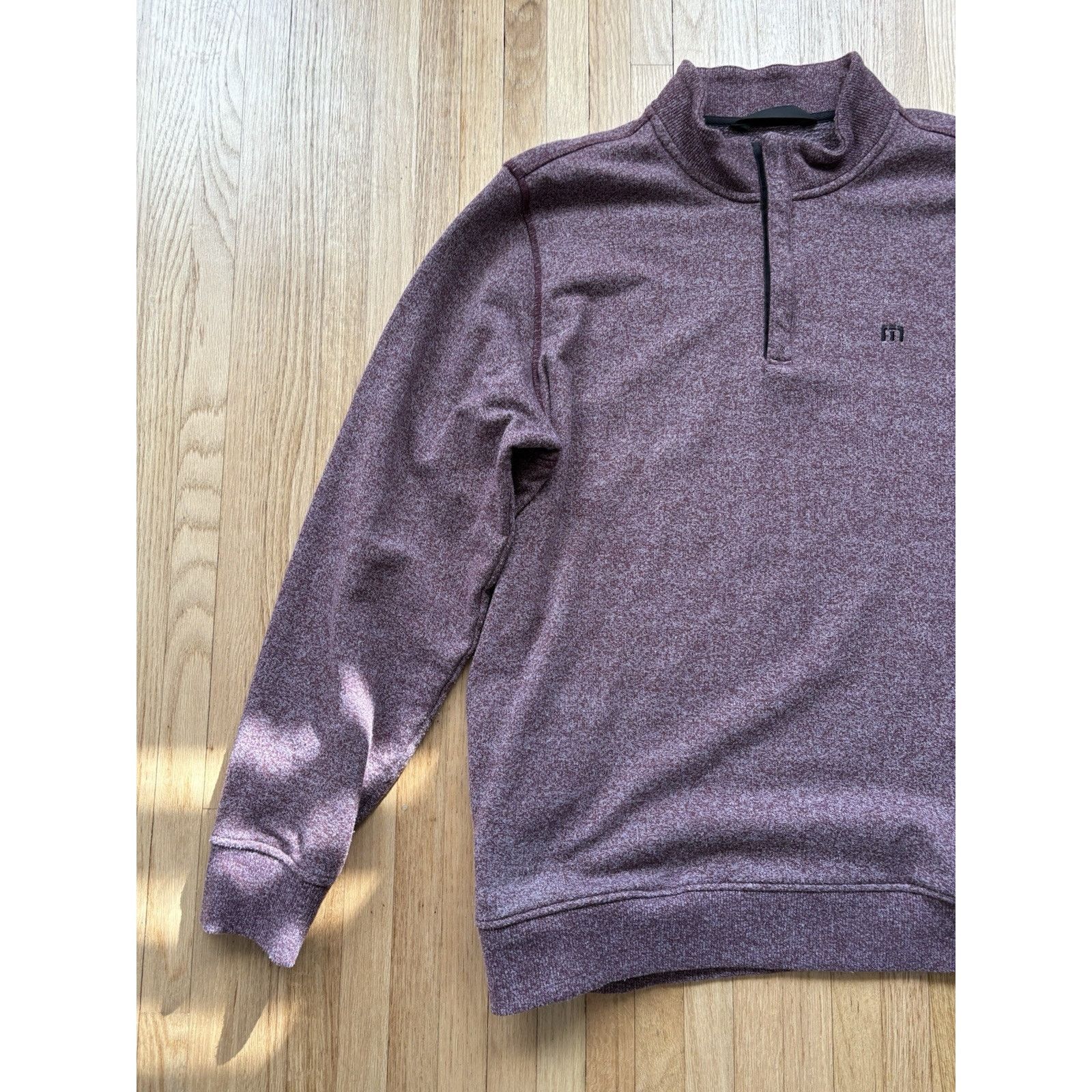 TravisMathew Travis Mathew Sweater Mens Red Golf Quarter Zip Pullover XL Size US XL / EU 56 / 4 - 3 Thumbnail