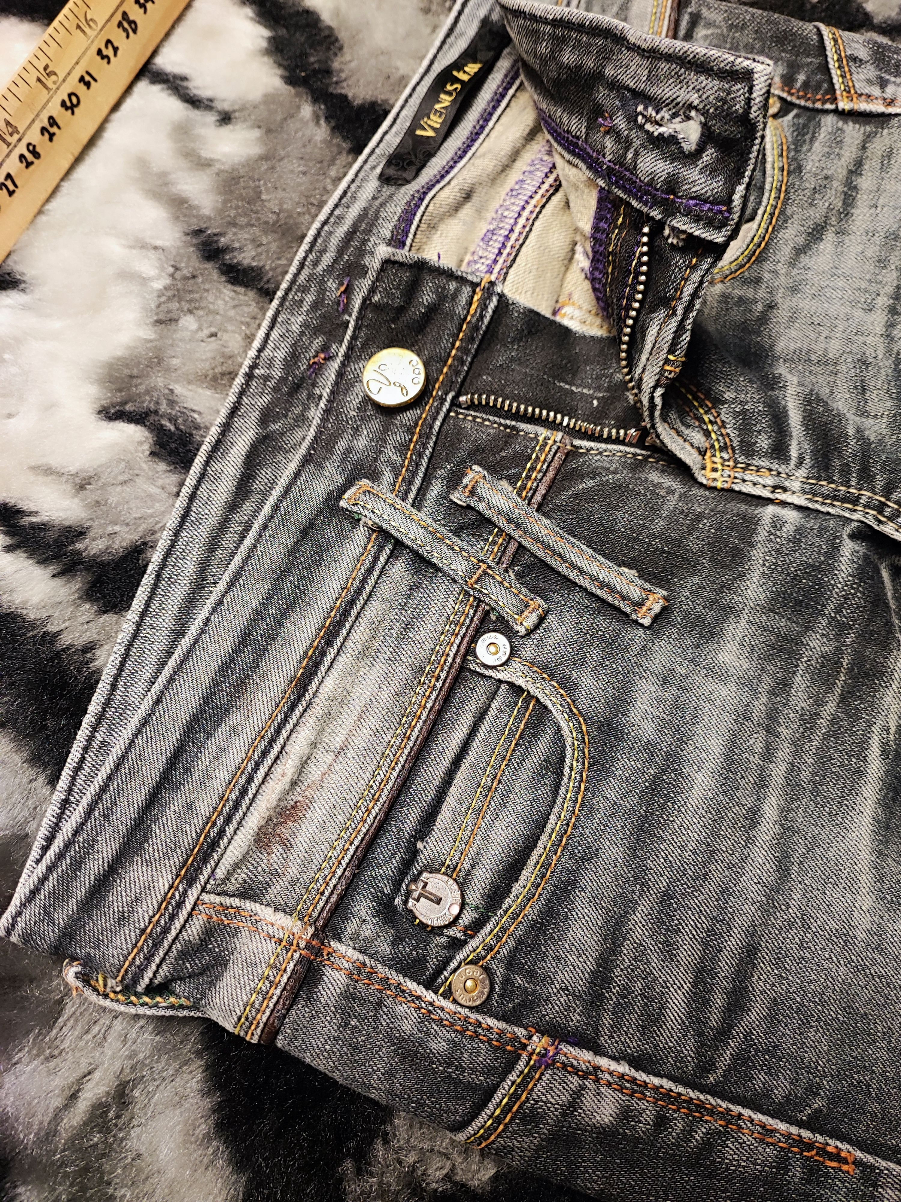 Undercover Vienus Something Edwin Flared Bootcut Low Rise Washed 26x31 Size 26" / US 2 / IT 38 - 6 Thumbnail