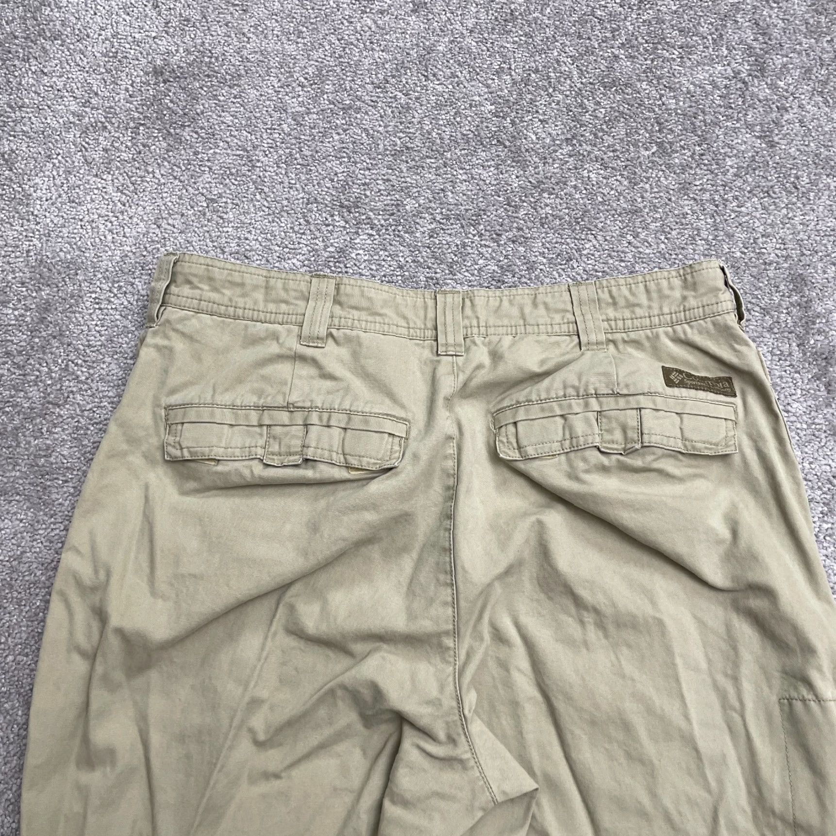 Vintage Columbia Silver Ridge Pants Mens 32x34 Brown Cotton Carpenter Straight Utility Outdoor Travel Workwear Casual Size US 32 / EU 48 - 4 Thumbnail