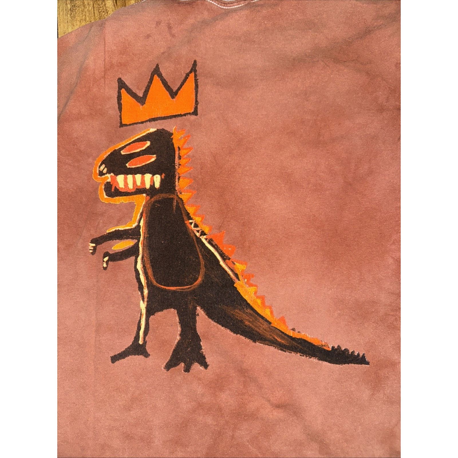 Jean-Michel Basquiat Jean-Michel Basquiat Crown Dinosaur T-Shirt Red M 18x25 Size US M / EU 48-50 / 2 - 5 Thumbnail