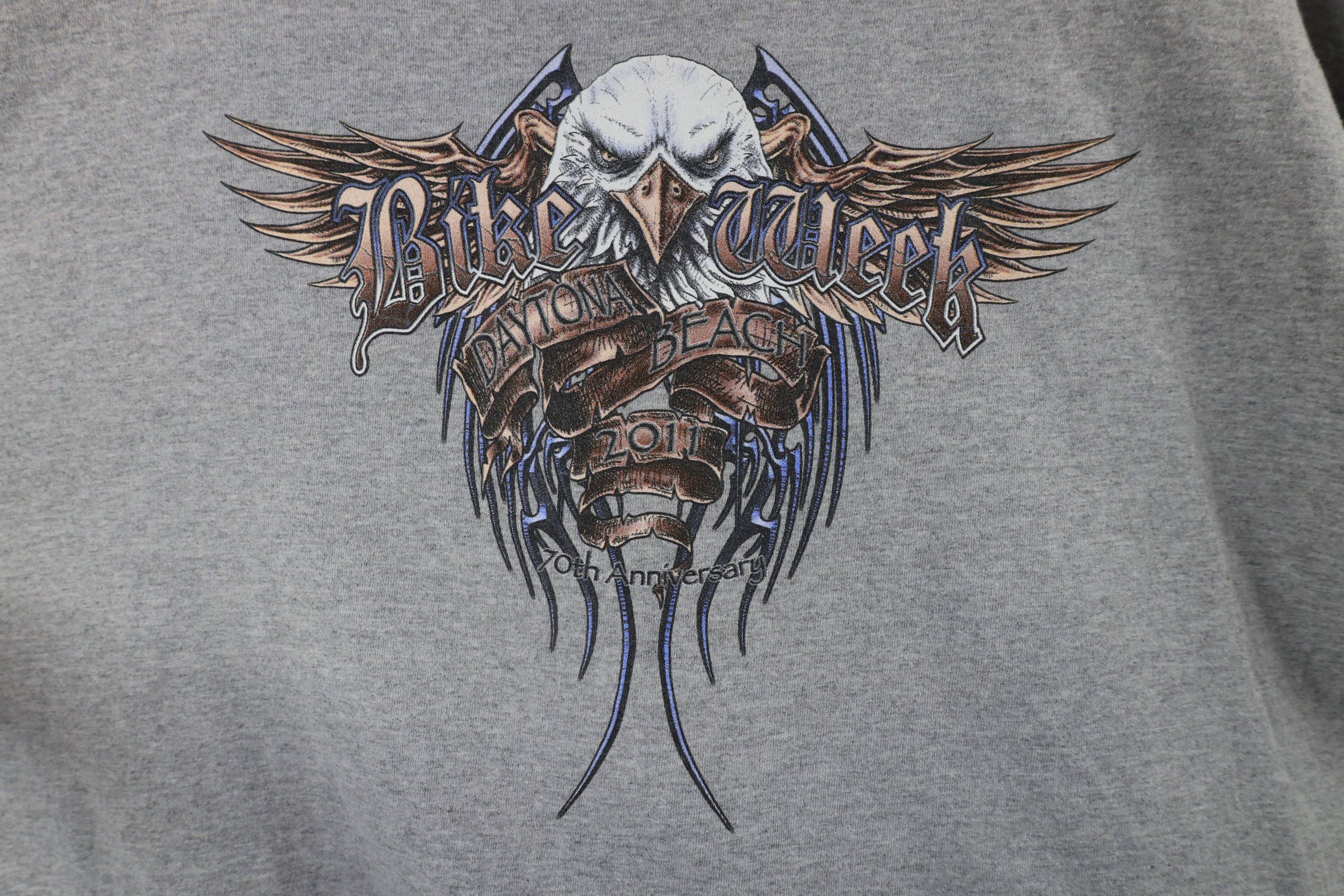 Vintage Vintage Y2K Daytona Beach Bike Week Eagle Tribal T-Shirt Size US XXL / EU 58 / 5 - 8 Thumbnail