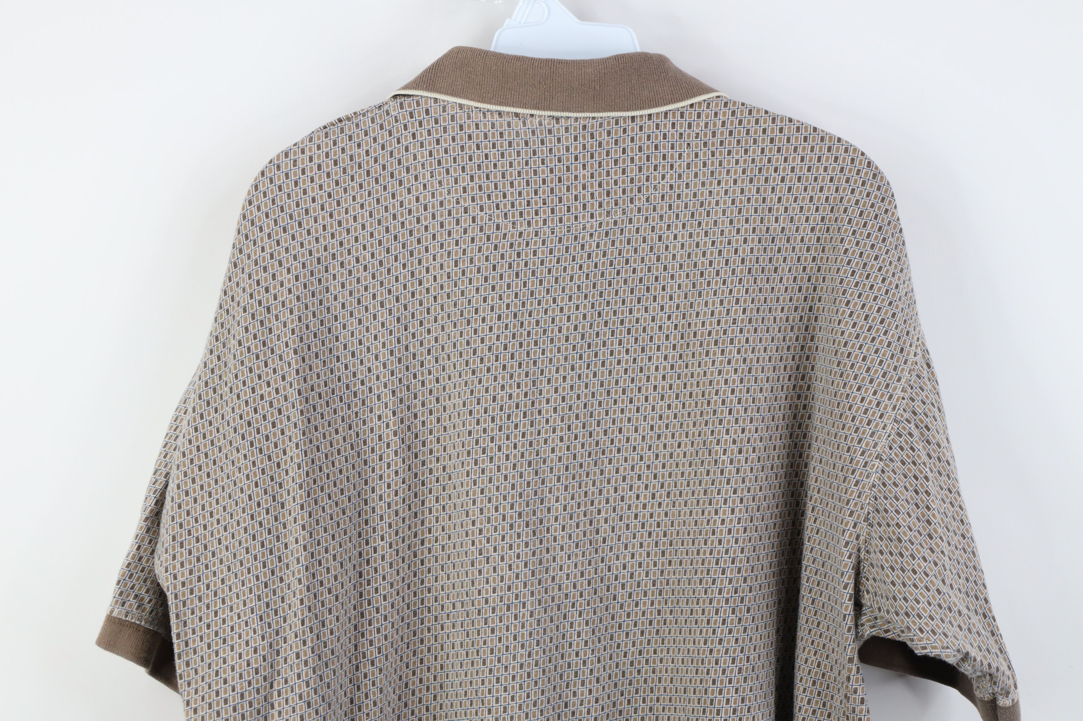 Vintage Vintage 90s Streetwear Knit Golf Polo Shirt Earth Tone Size US L / EU 52-54 / 3 - 10 Thumbnail