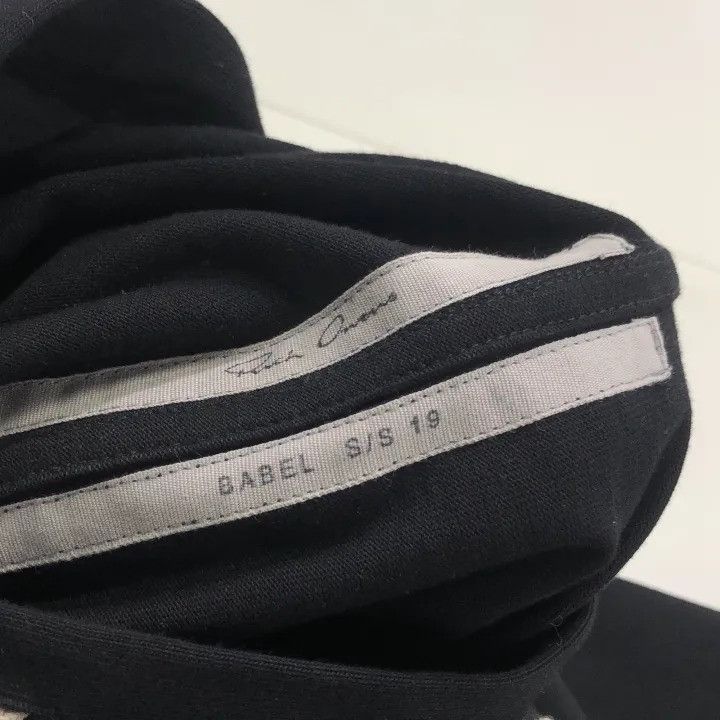 Rick Owens Rick Owens Black Geometric Embroidery Longline Hoodie Size US S / EU 44-46 / 1 - 4 Thumbnail