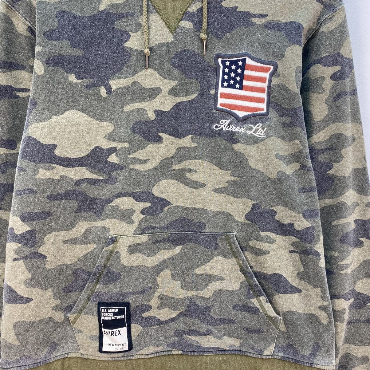 Avirex 💥Vintage Avirex Camouflage Hoodie Pullover Sweatshirt Jacket Size US M / EU 48-50 / 2 - 6 Thumbnail