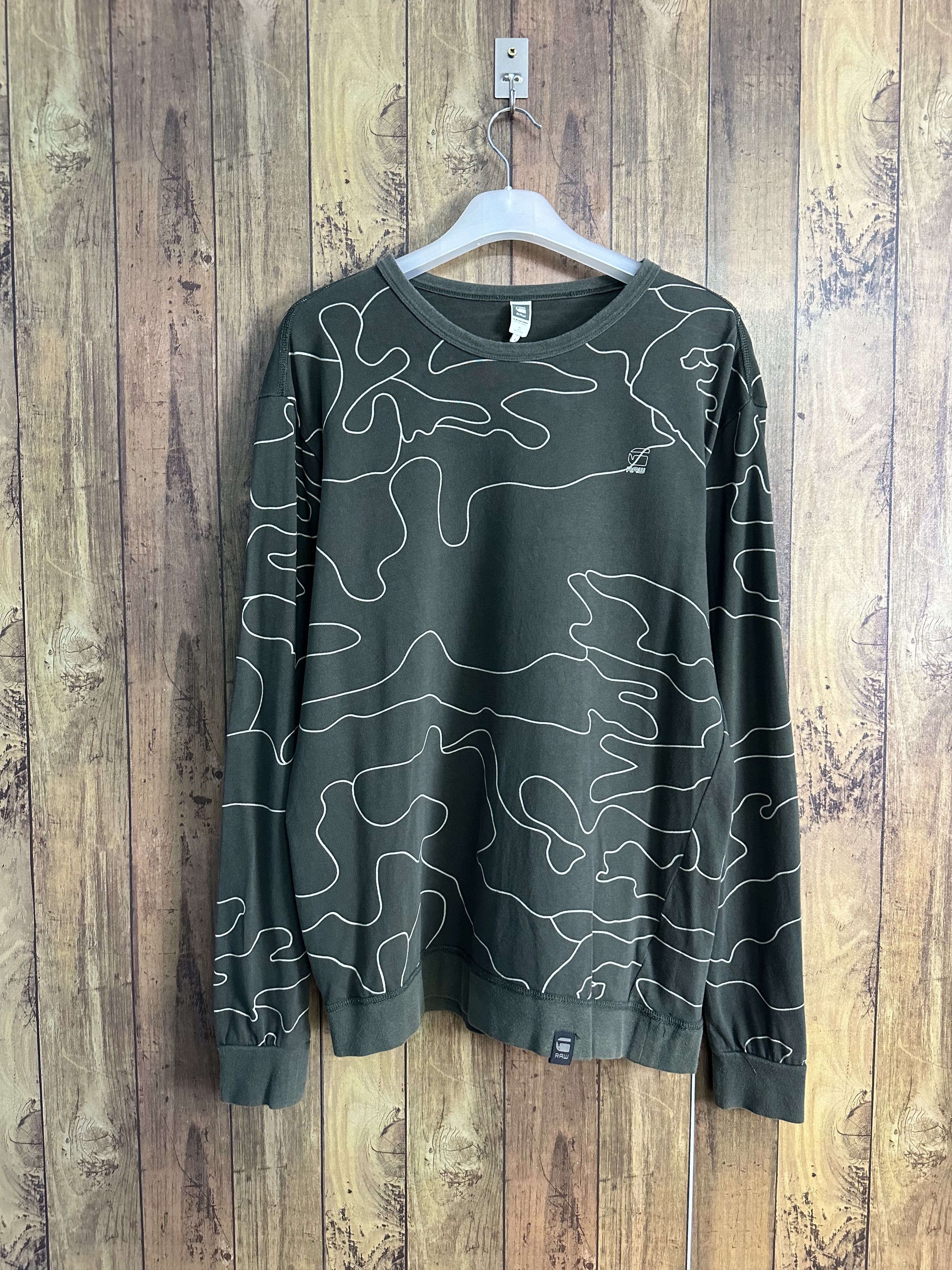 G-Star Gstar Wave Fullprint Longsleeve Shirt A331 Size US L / EU 52-54 / 3 - 1 Thumbnail
