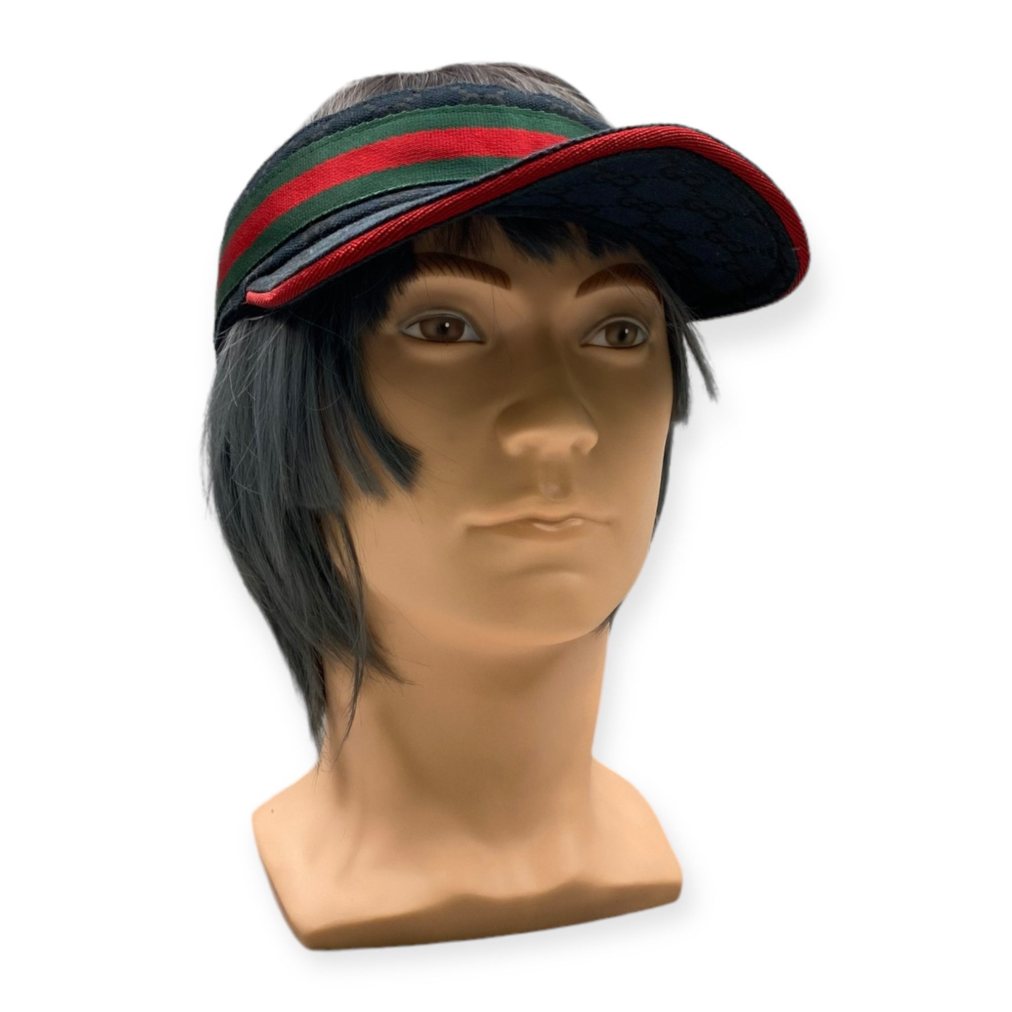 Gucci Gucci Black Monogram Visor Cap Size ONE SIZE - 1 Thumbnail