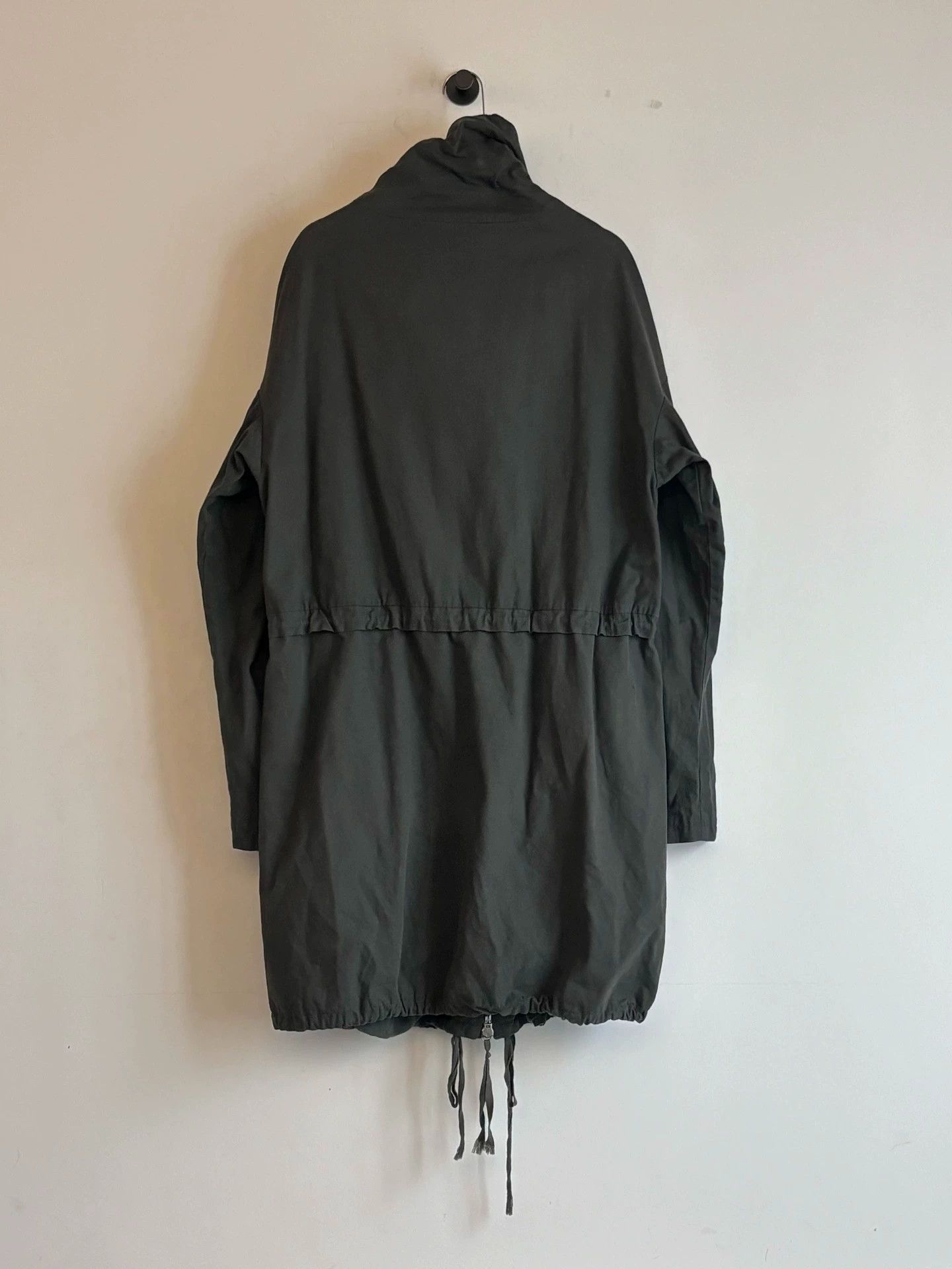 Damir Doma Black Hooded Cloak with Drawstring XS Size US XS / EU 42 / 0 - 6 Thumbnail
