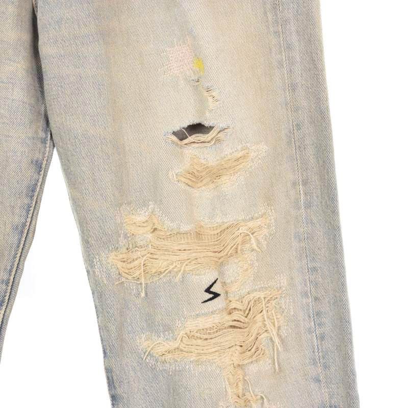 Undercover SS05 But Beautiful Patchwork Crash Denim Size US 29 - 4 Thumbnail