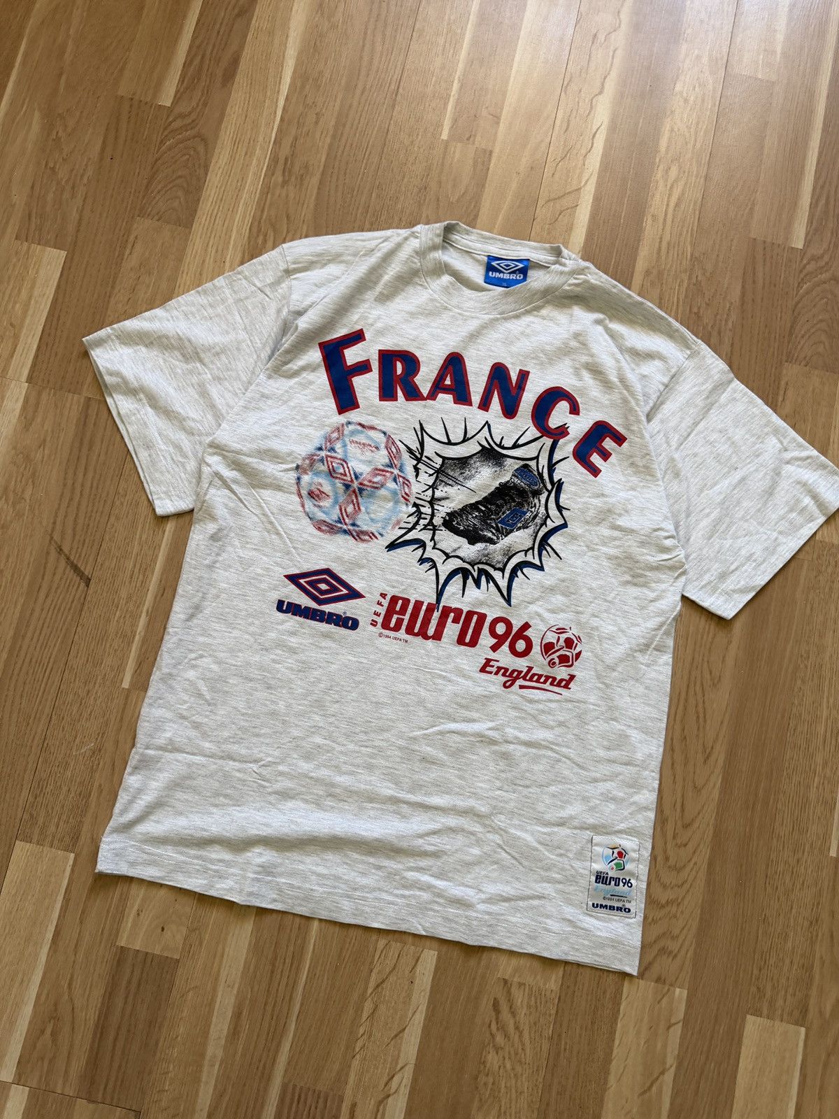 Umbro Vintage umbro t shirt 1996 france t shirt england champion Size US L / EU 52-54 / 3 - 2 Thumbnail