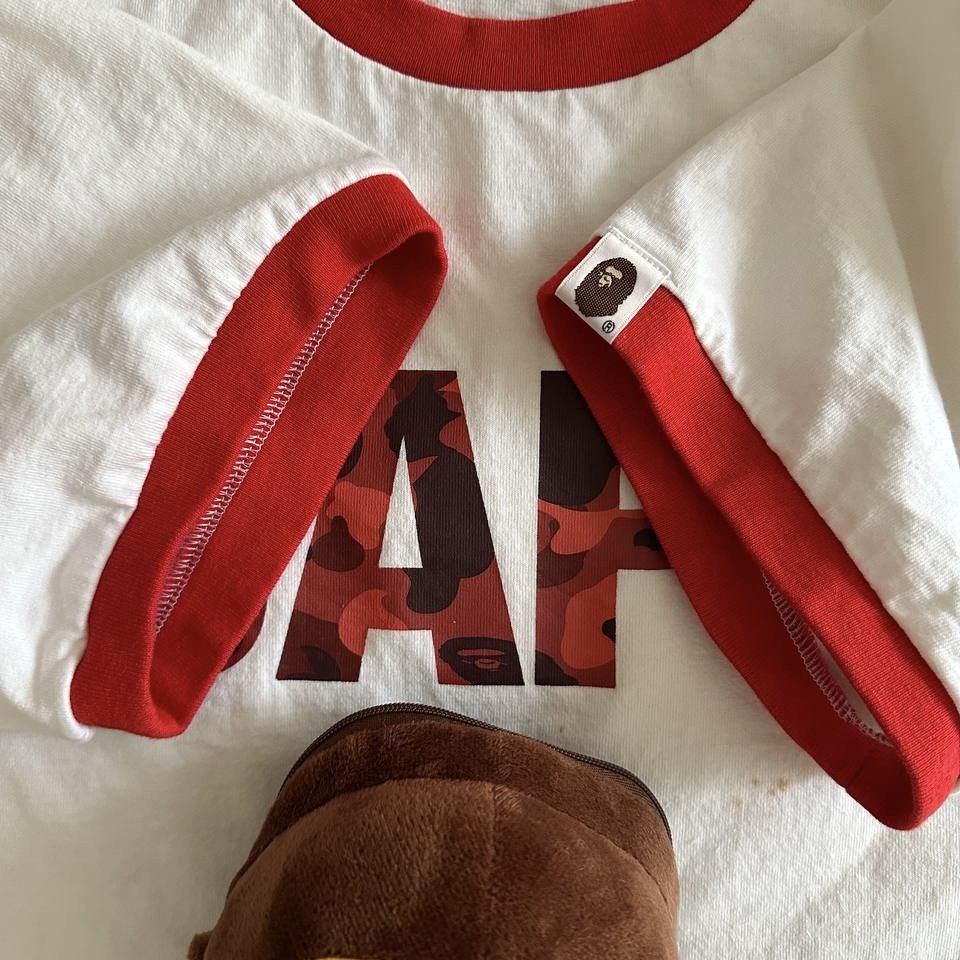 Bape × Vintage Bape Ringer tee 🐵 Size US S / EU 44-46 / 1 - 4 Thumbnail