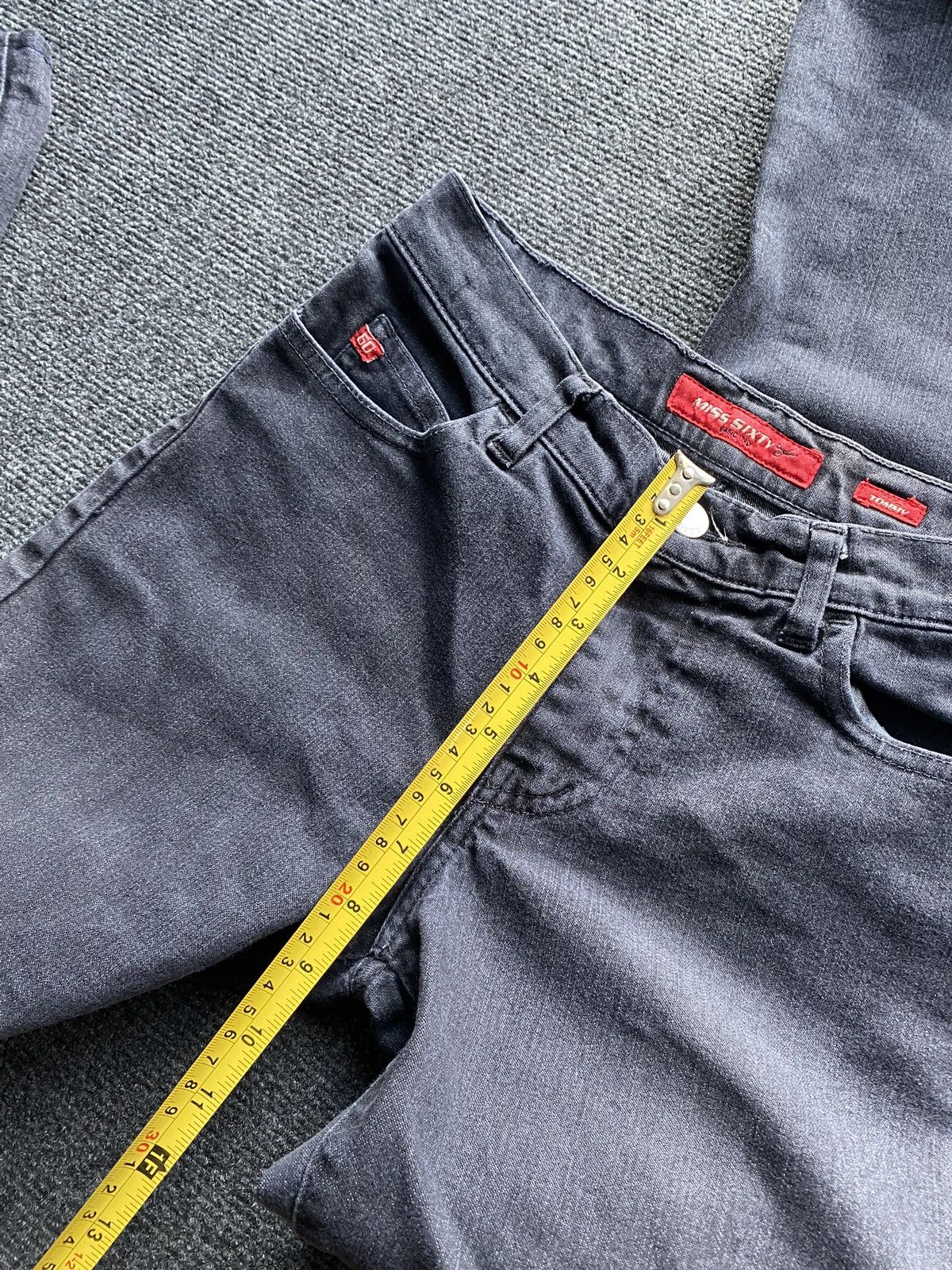 Miss Sixty 🔥Miss Sixty Bootcut Gray 25 Jeans gothic emo alt rare Size 25" / US 0 / IT 36 - 18 Thumbnail