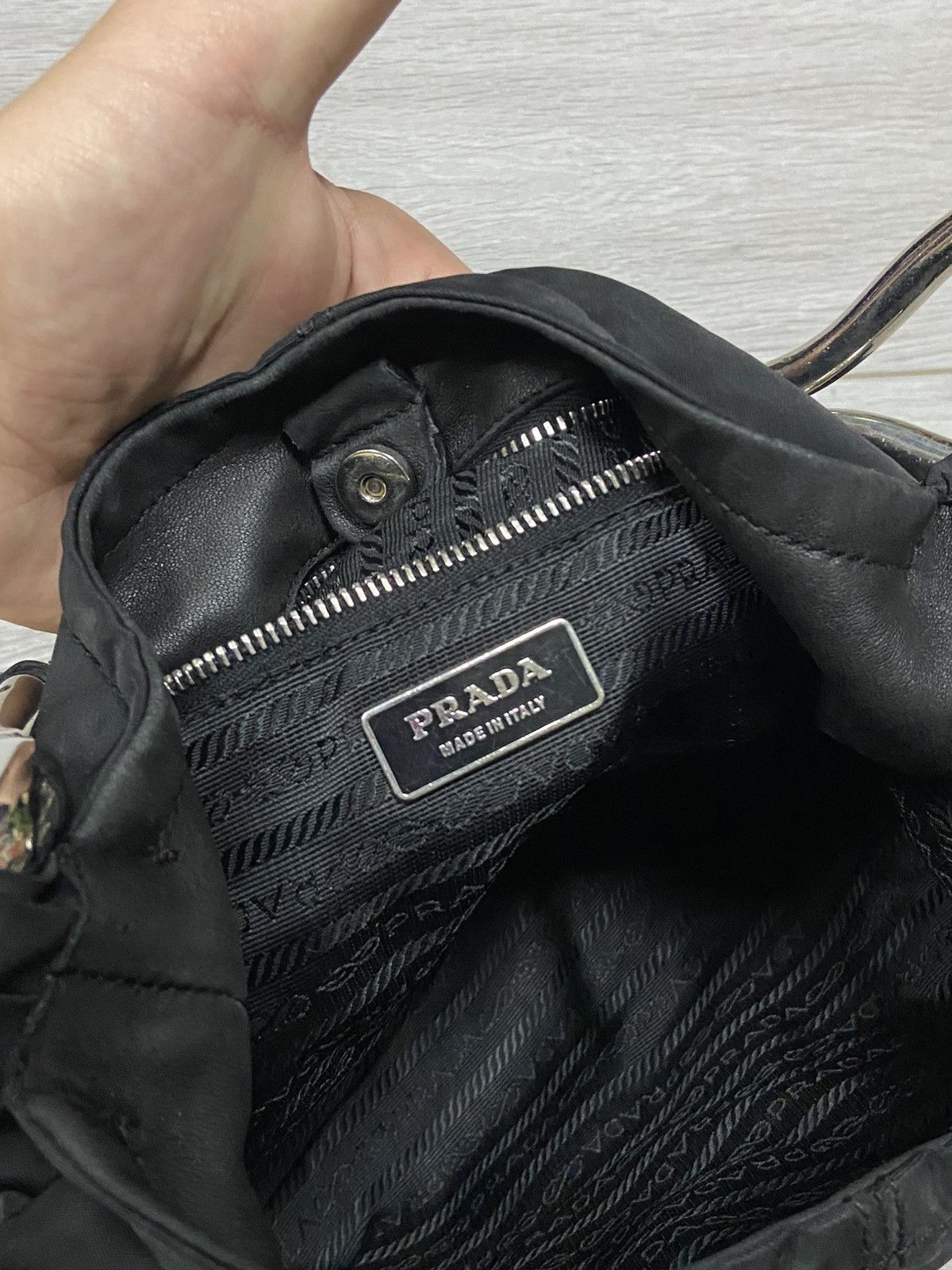 Prada Prada vintage tessuto nylon leather handle shoulder bag Size ONE SIZE - 6 Thumbnail