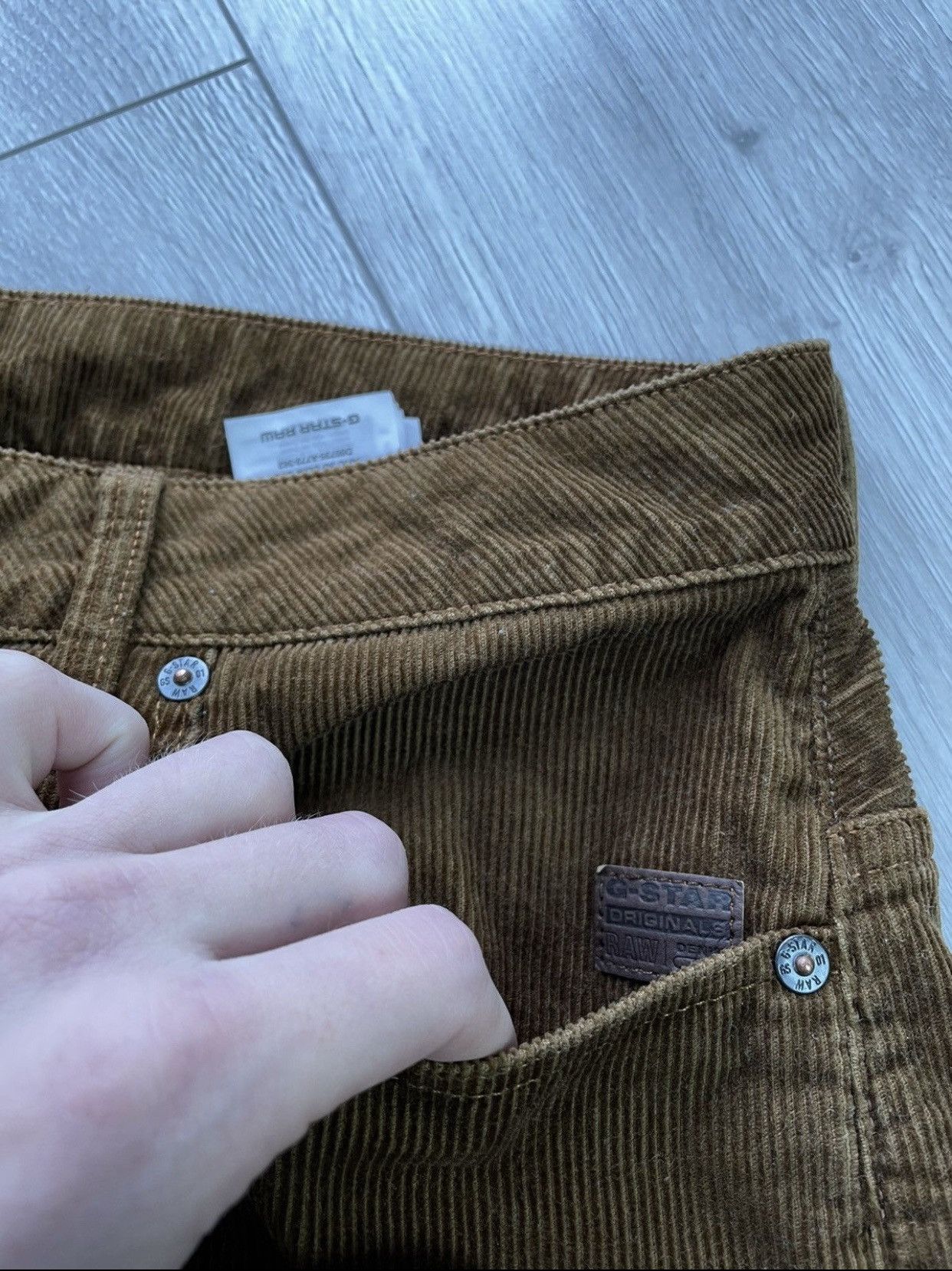 G-Star Corduroy Rare G Star Raw Biker pants velvet Size US 32 / EU 48 - 4 Thumbnail