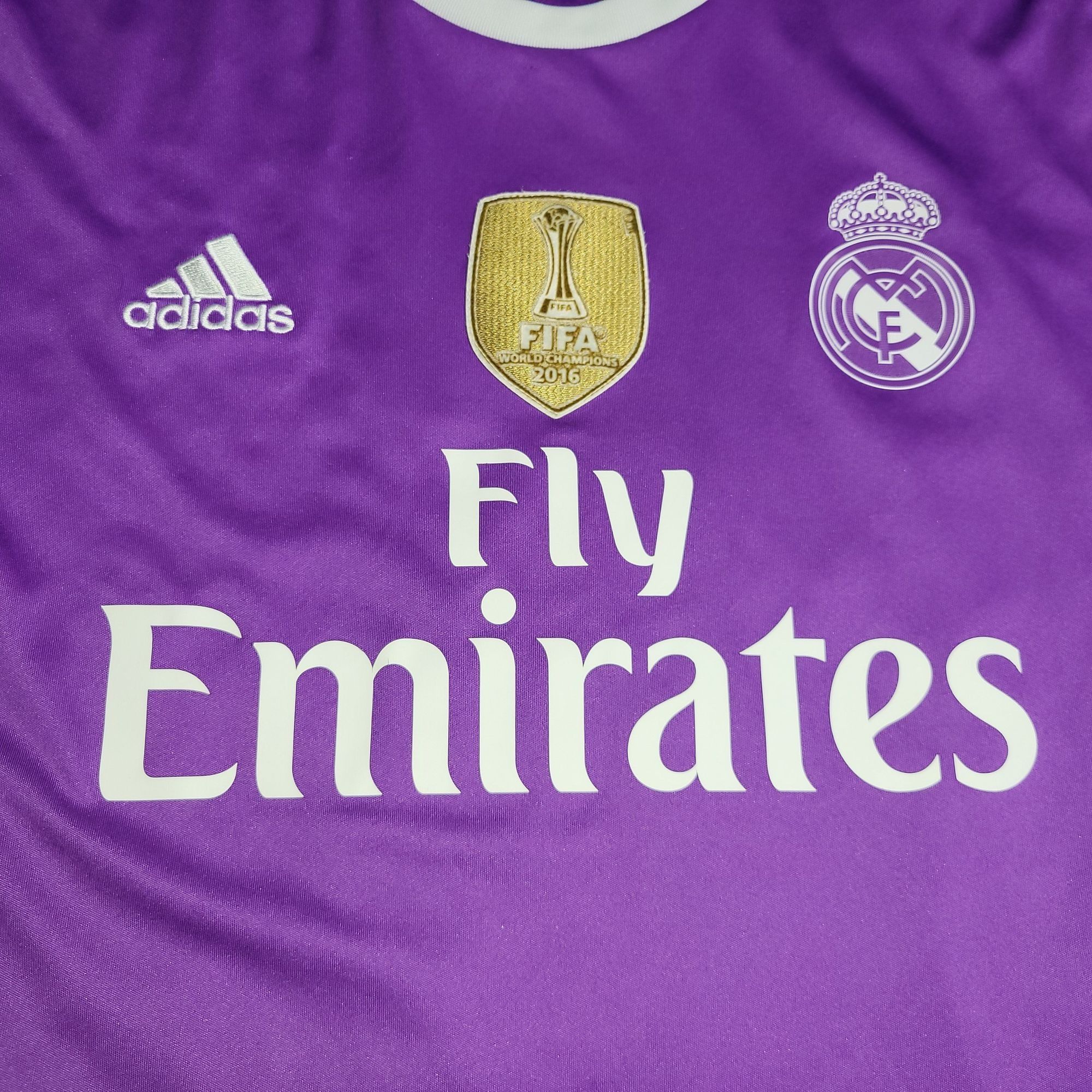 Adidas Ronaldo Real Madrid 2016 2017 Away Long Sleeve Soccer Jersey Size US L / EU 52-54 / 3 - 4 Thumbnail
