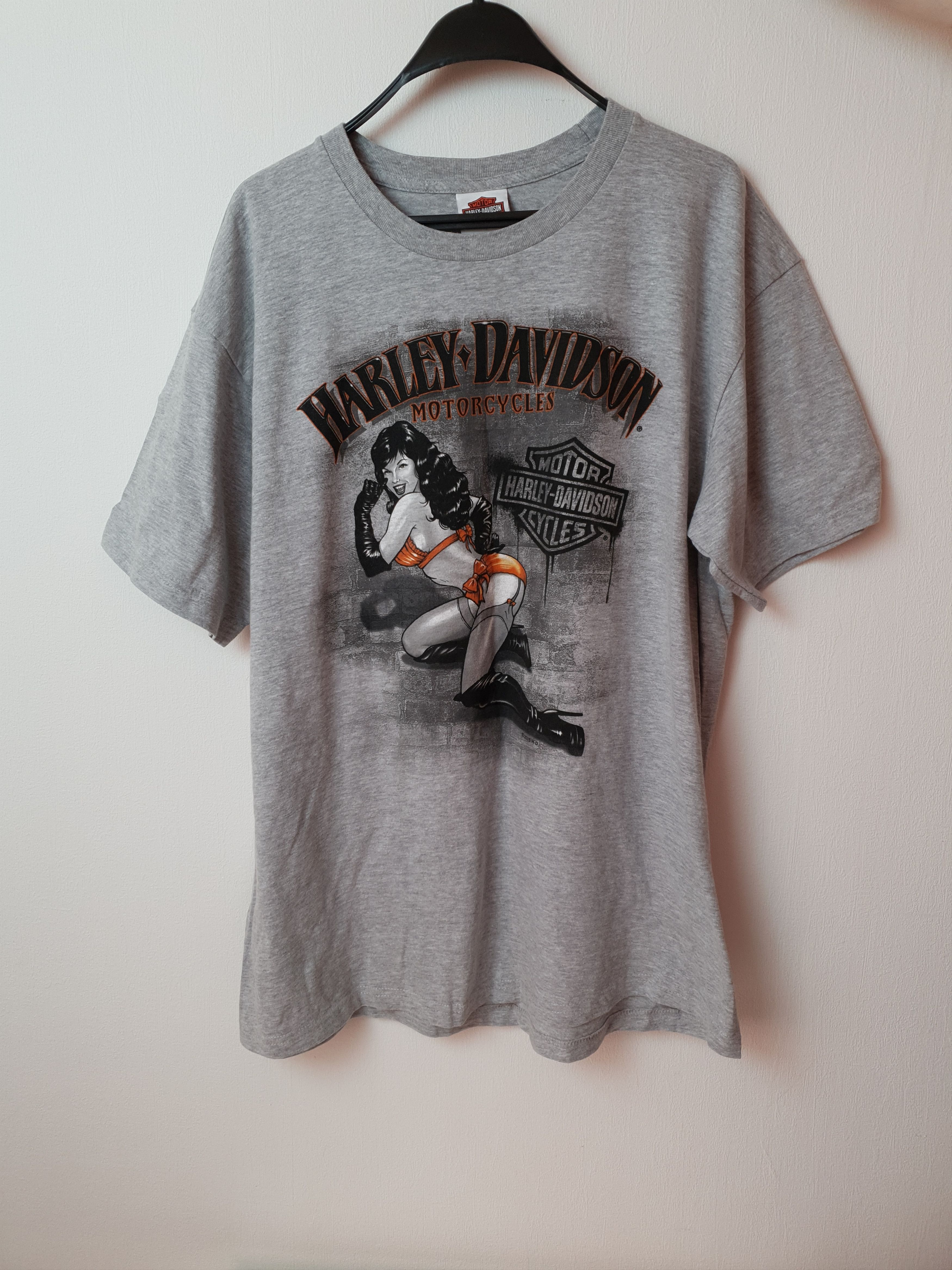 Harley Davidson Harley Davidson RK Stratman Inc T Shirt Gray Big Logo Size US XL / EU 56 / 4 - 2 Thumbnail