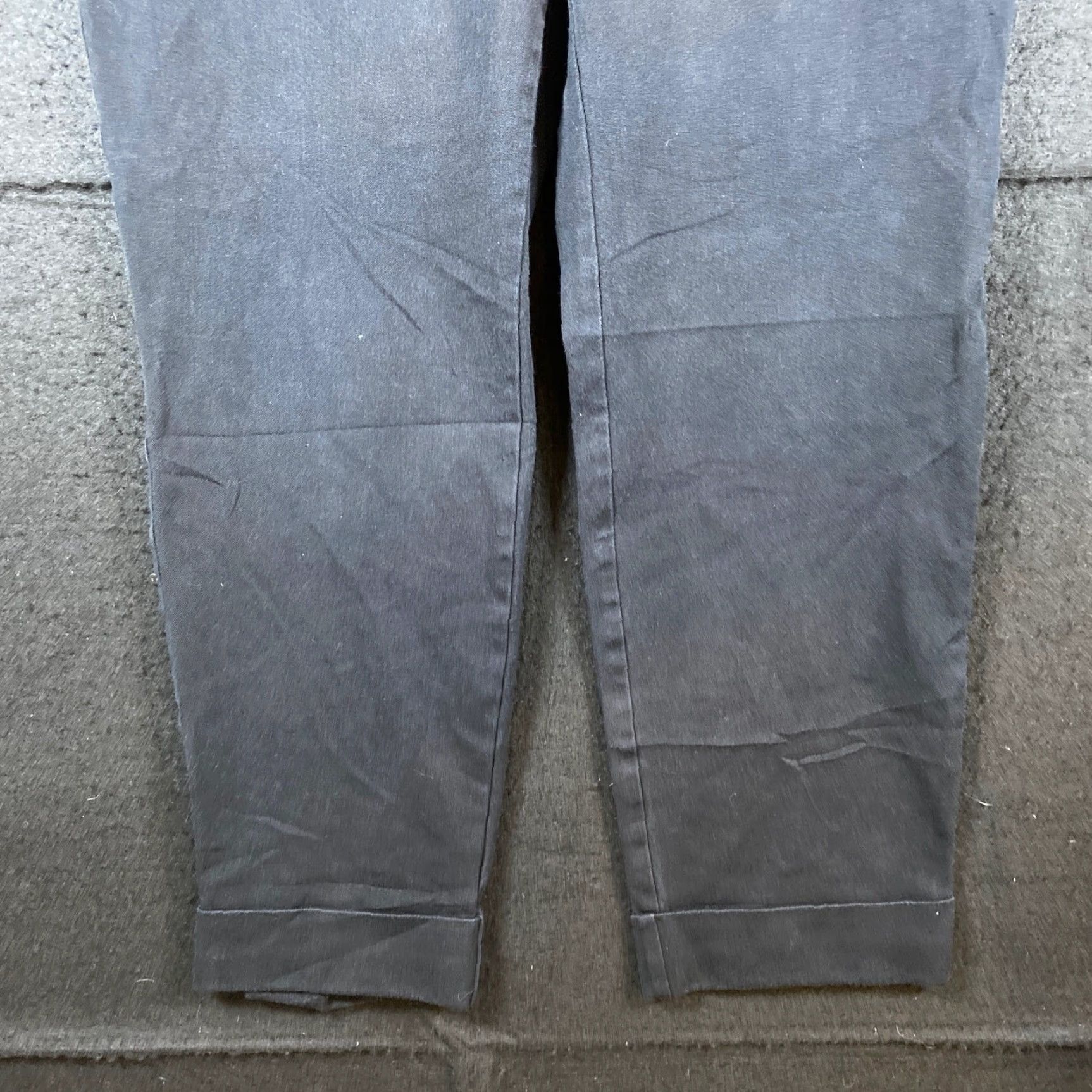 Ann Taylor J Jill Womens Pants Black Ankle Cropped Cuffed Mid Rise Premium Bi-Stretch 10P Size 30" / US 8 / IT 44 - 3 Thumbnail