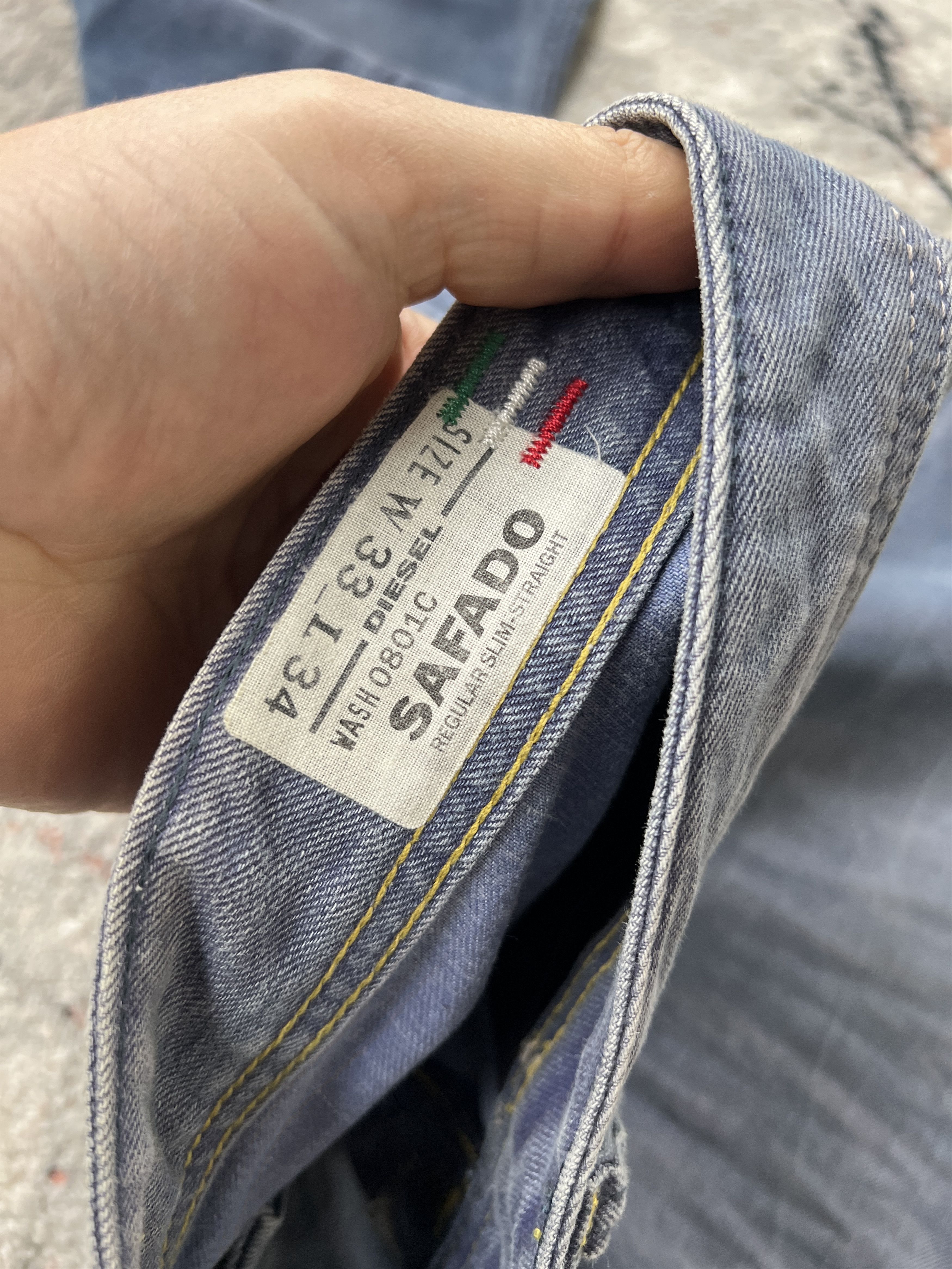 Diesel Diesel Safado Jeans Size US 33 - 5 Thumbnail