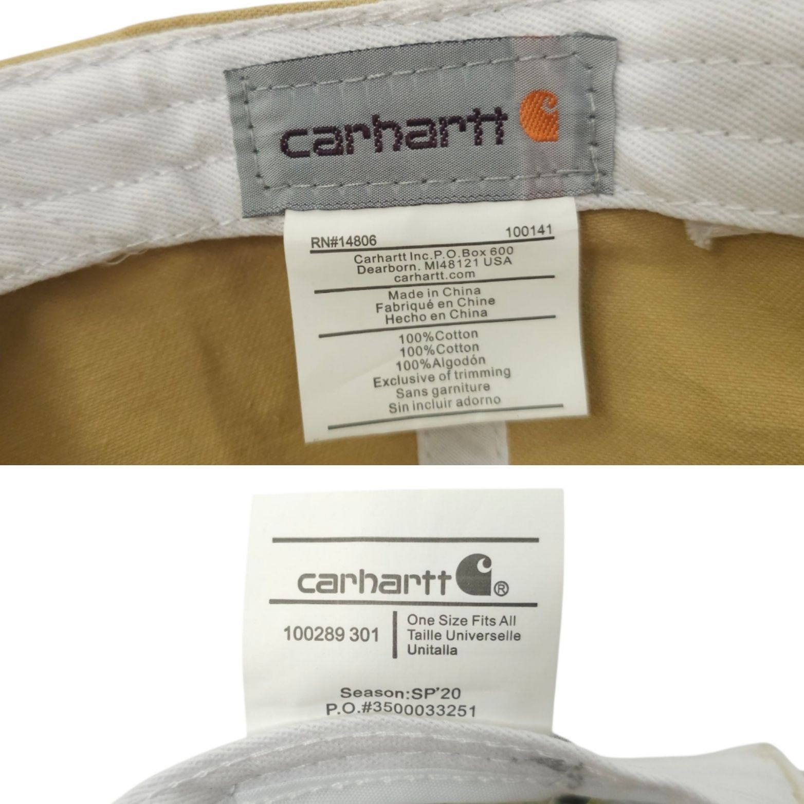Carhartt Carhartt Strapback OSFA Cap Hat Trucker Baseball Logo Patch Size ONE SIZE - 8 Thumbnail
