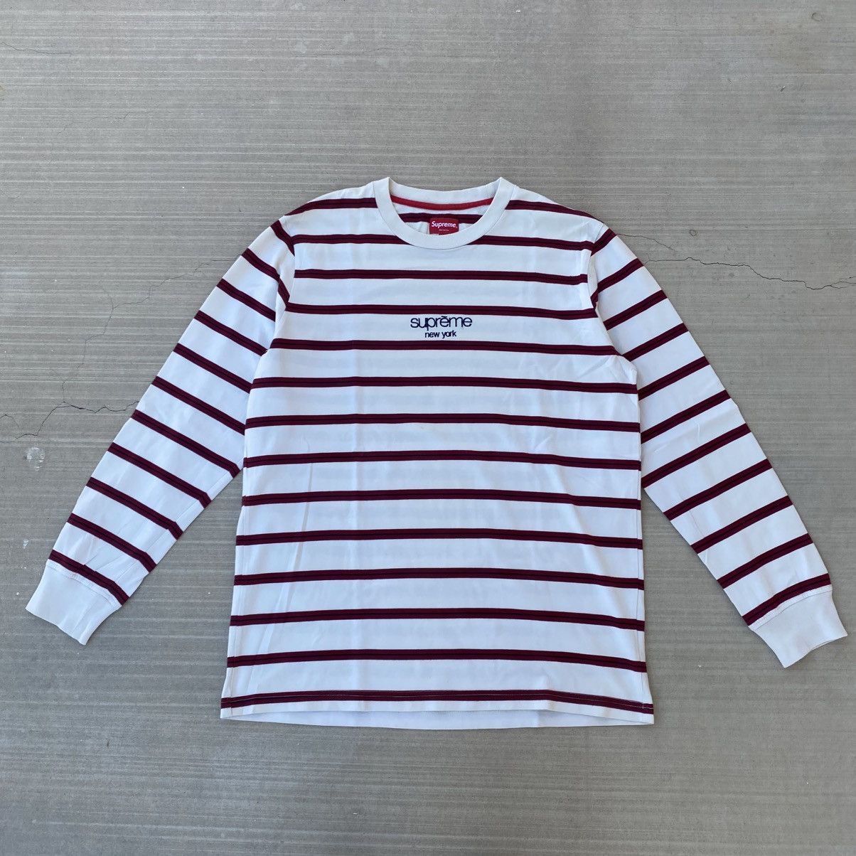 Supreme Supreme Old English Long-Sleeve Top (white) | Grailed