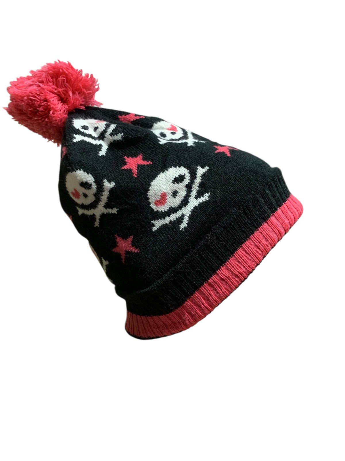 Designer × Japanese Brand × Kapital Rare Skull Roses Cuffed Beanie Hat Size ONE SIZE - 2 Thumbnail