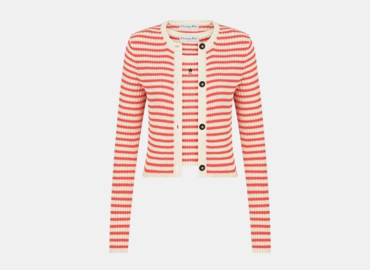 Dior o1w1db10425 444W15A Twinset in Coral & White Size XL / US 12-14 / IT 48-50 - 1 Thumbnail