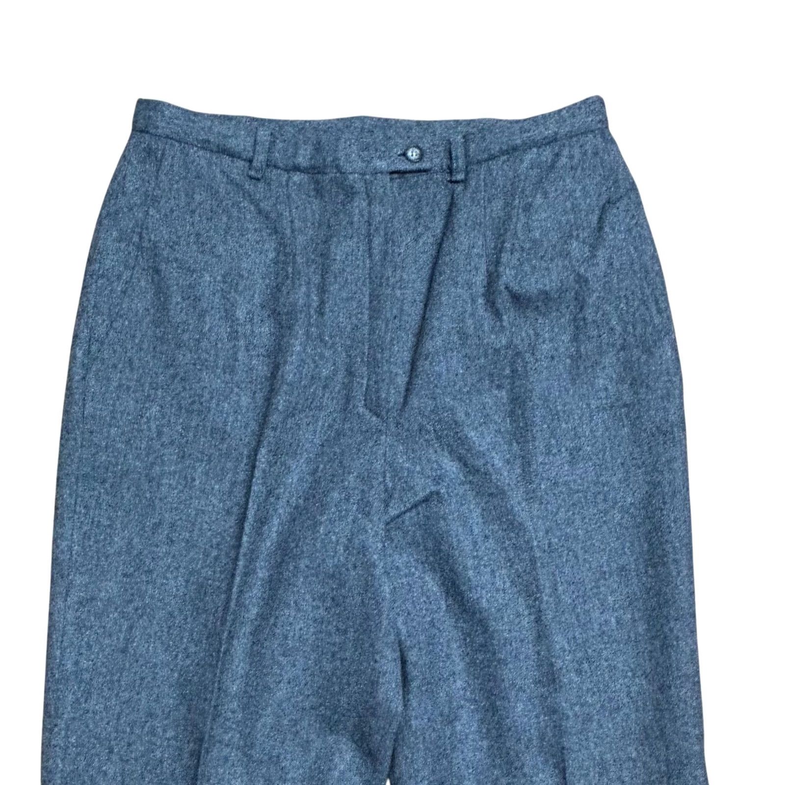 Pendleton VINTAGE Pendleton Women's 14P Pants Wool Trousers High Waist Pleated Grey 90s USA Womens Size 36" / US 14 / IT 50 - 5 Thumbnail
