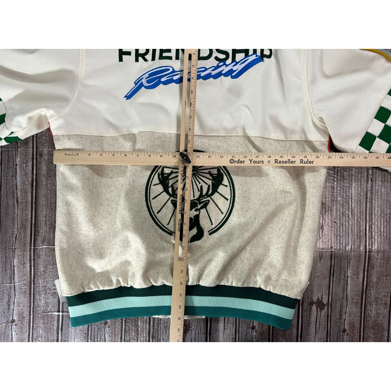KidSuper KidSuper Studios wool blend Jagermeister Varsity Jacket size Size US XXL / EU 58 / 5 - 6 Thumbnail