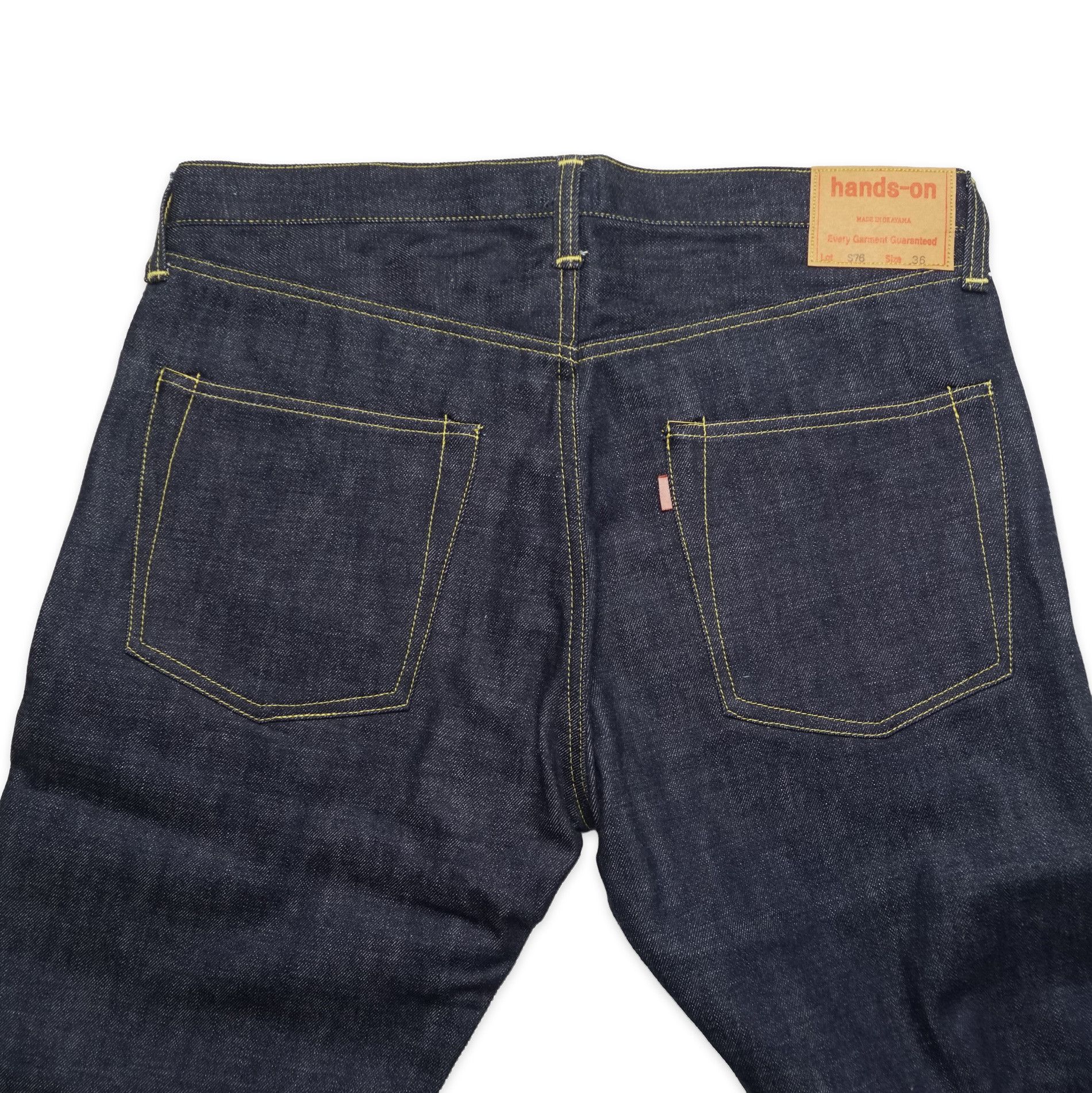 Japanese Brand HANDS-ON S76 W36 x L36 1966-type Hand-crafted Selvedge Jeans Size US 36 / EU 52 - 4 Thumbnail