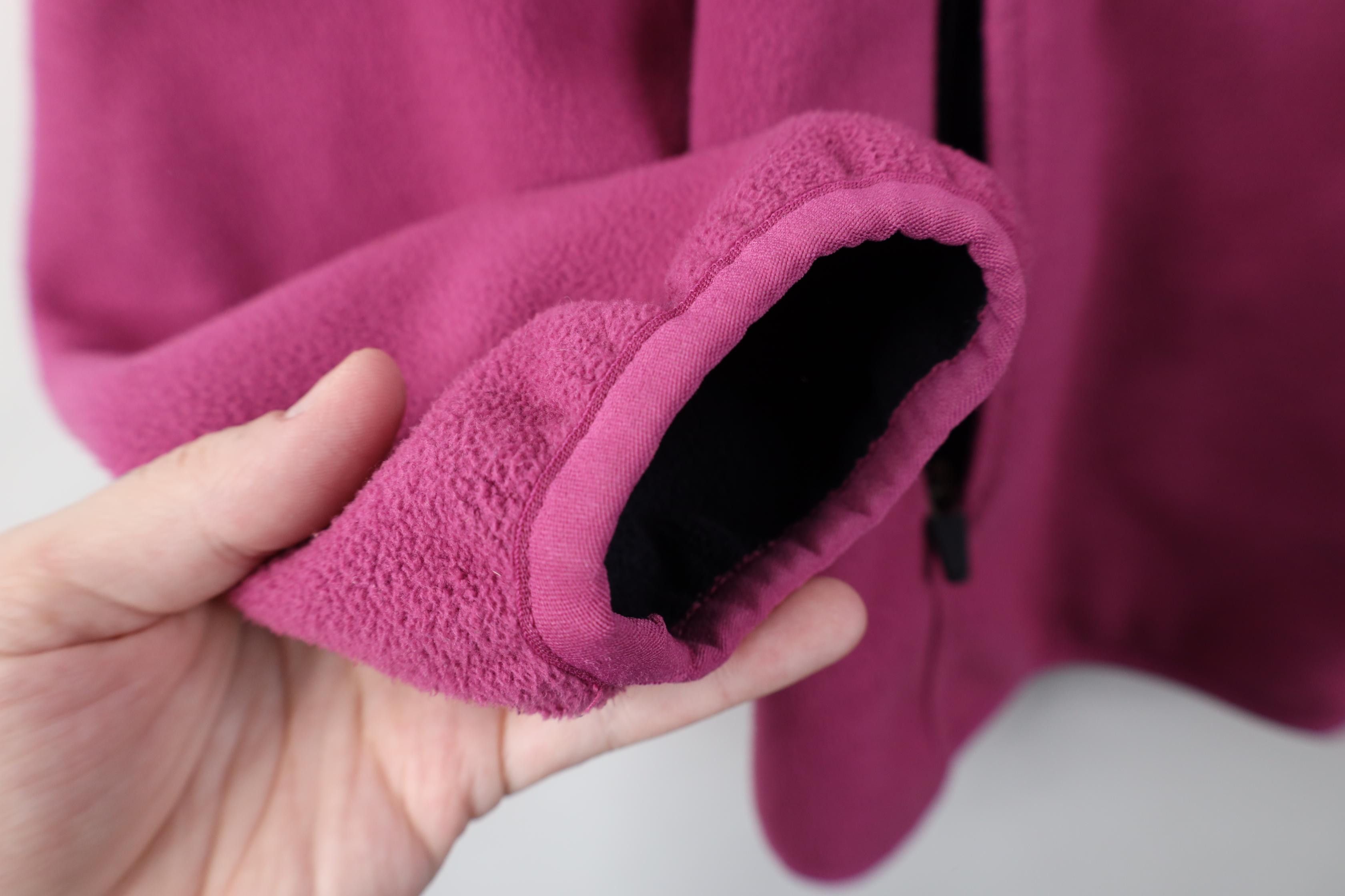 Lands' End Vintage Lands End Blank Fleece Full Zip Jacket Pink Size M / US 6-8 / IT 42-44 - 5 Thumbnail