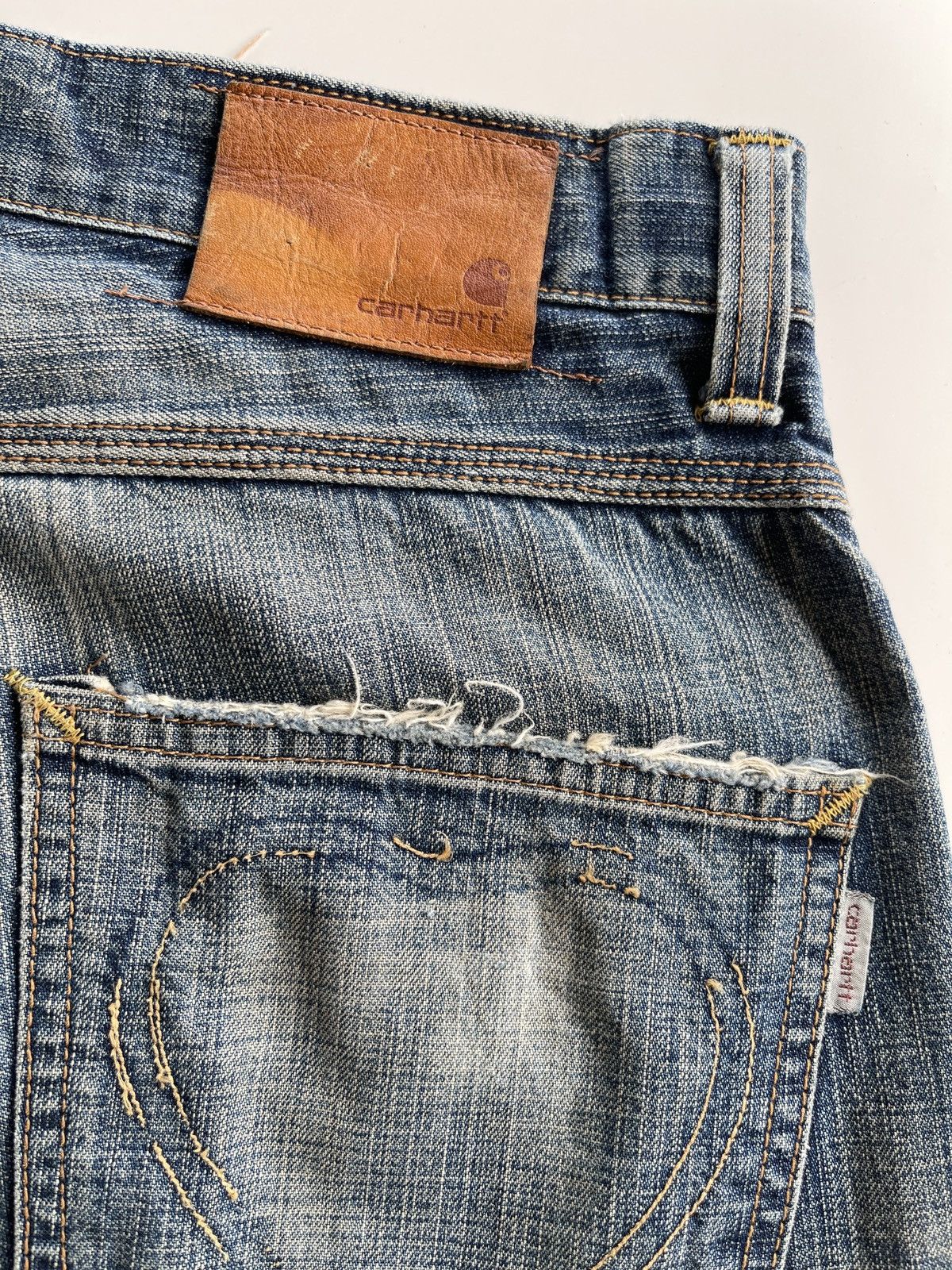 Carhartt Vintage Carhartt Distressed Selvedge Denim Size US 32 / EU 48 - 15 Thumbnail
