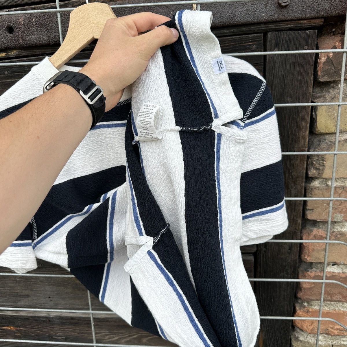 Norse Projects Norse Projects Johannes Textured Stripe T-Shirt Casual S Size US S / EU 44-46 / 1 - 6 Thumbnail