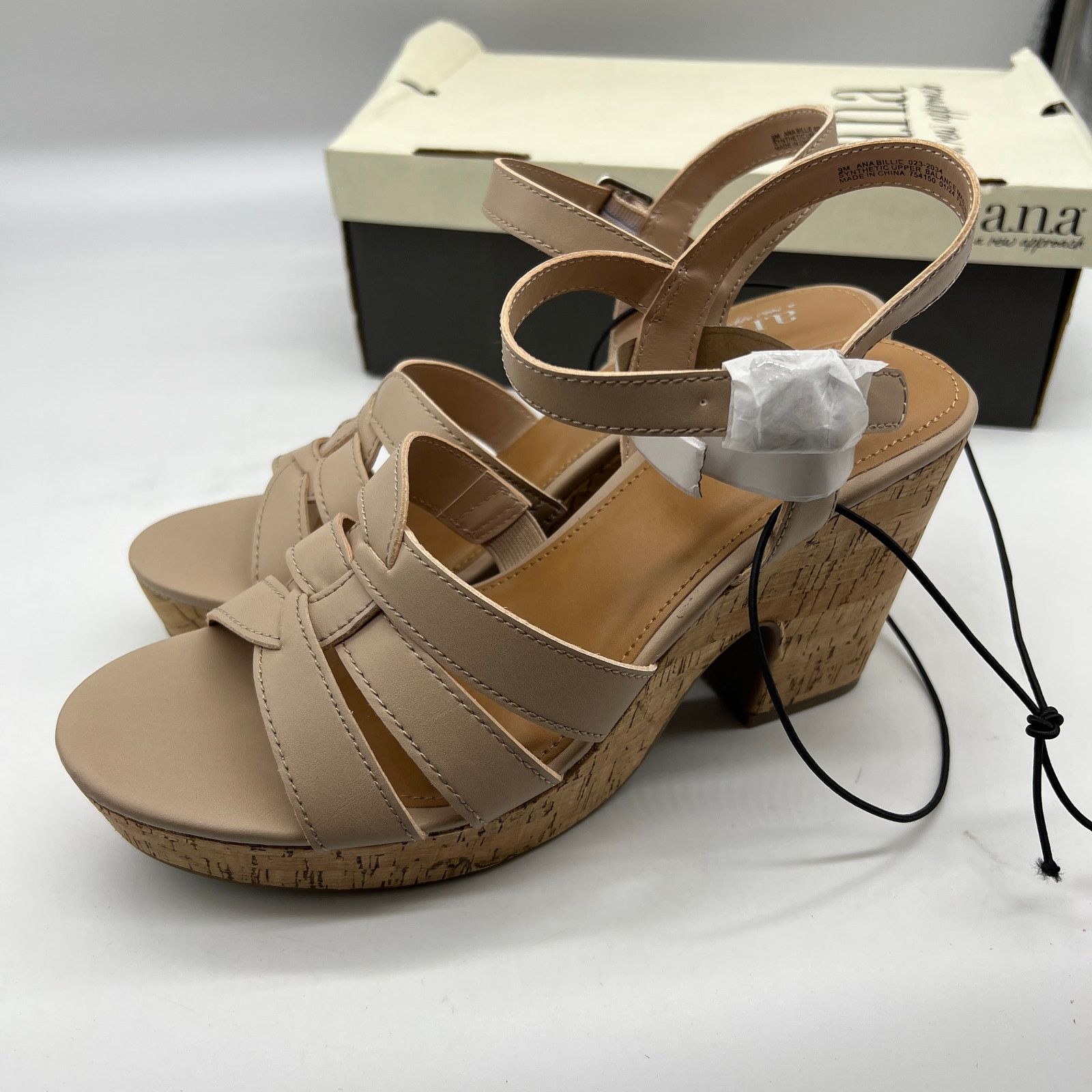 Other a.n.a Womens Billie Heeled Sandals Nude Color Size 9M Size US 9 / IT 39 - 8 Thumbnail