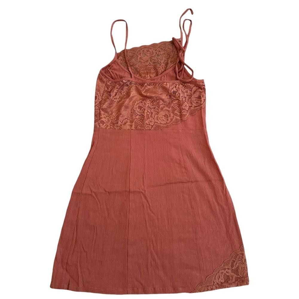 knee length dresses for ladies Intimately Free People Beige Lace Slip Maxi Dress (XS) – The Thrifty Hippy main image 1