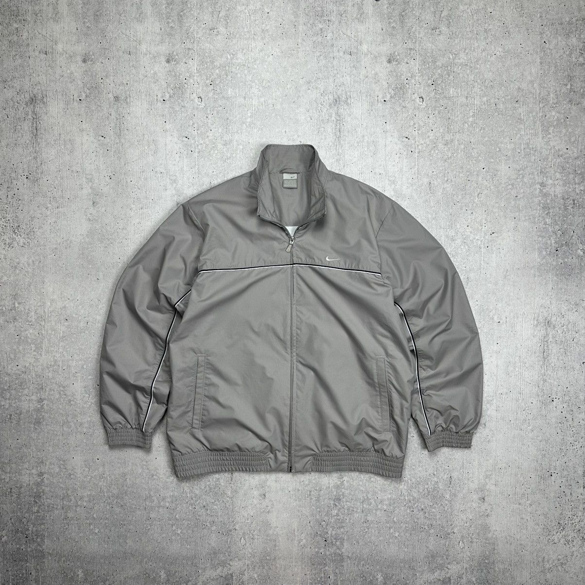Nike × Vintage Vintage Nike Nylon Jacket Track Full Zip Y2K Drill Swoosh Size US L / EU 52-54 / 3 - 1 Thumbnail