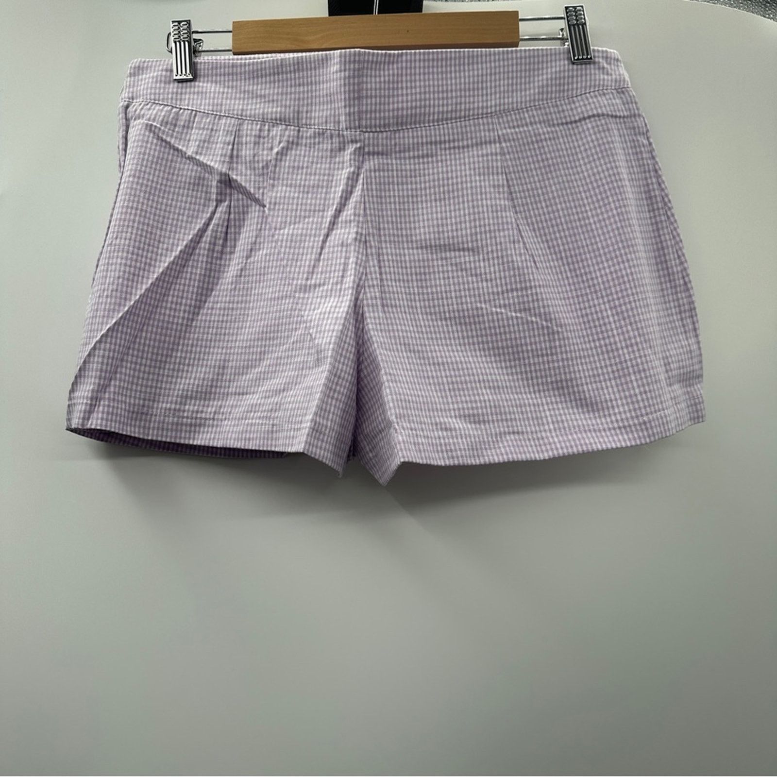 Free People Free People Big Dreams Lavender Gingham Skort Size 8 NEW Size 30" / US 8 / IT 44 - 6 Thumbnail