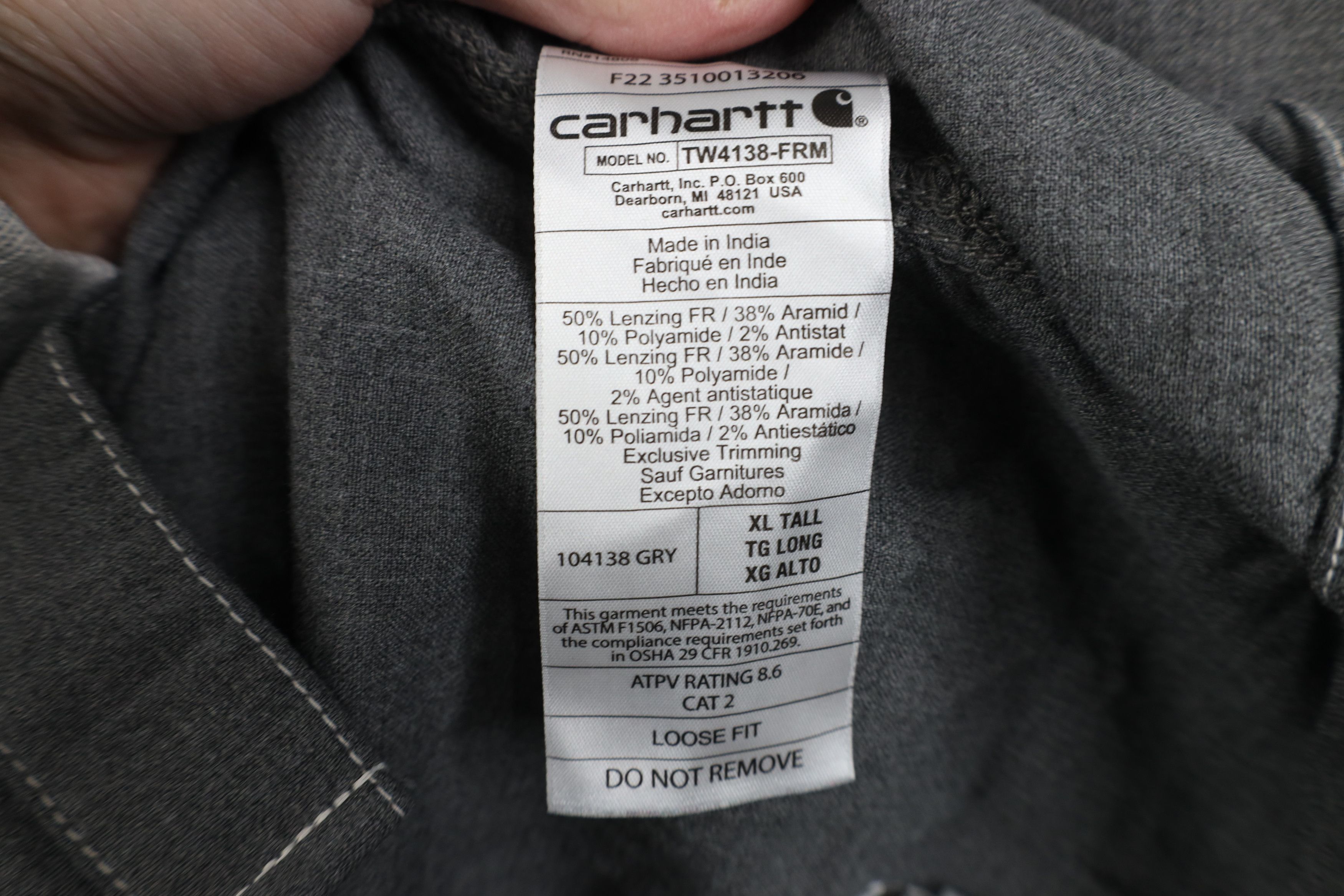 Carhartt Carhartt FR Fire Flame Resistant Collared Button Down Shirt Size US XL / EU 56 / 4 - 10 Thumbnail