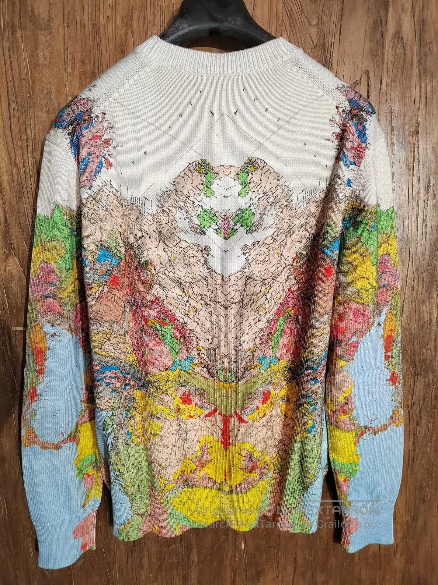 Burberry Burberry Map Print Sweater for Men. Size US S / EU 44-46 / 1 - 4 Thumbnail