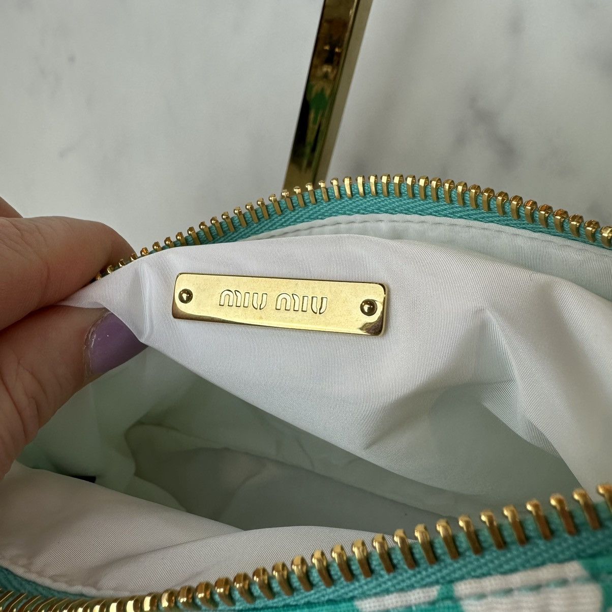 Miu Miu Miu Miu Nylon Top Handle Bag Size ONE SIZE - 11 Thumbnail