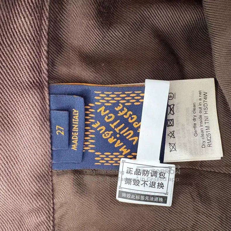 Louis Vuitton Louis Vuitton SS25 Men's Spring/Summer Logo Embossed Cotto Size US 27 - 4 Thumbnail