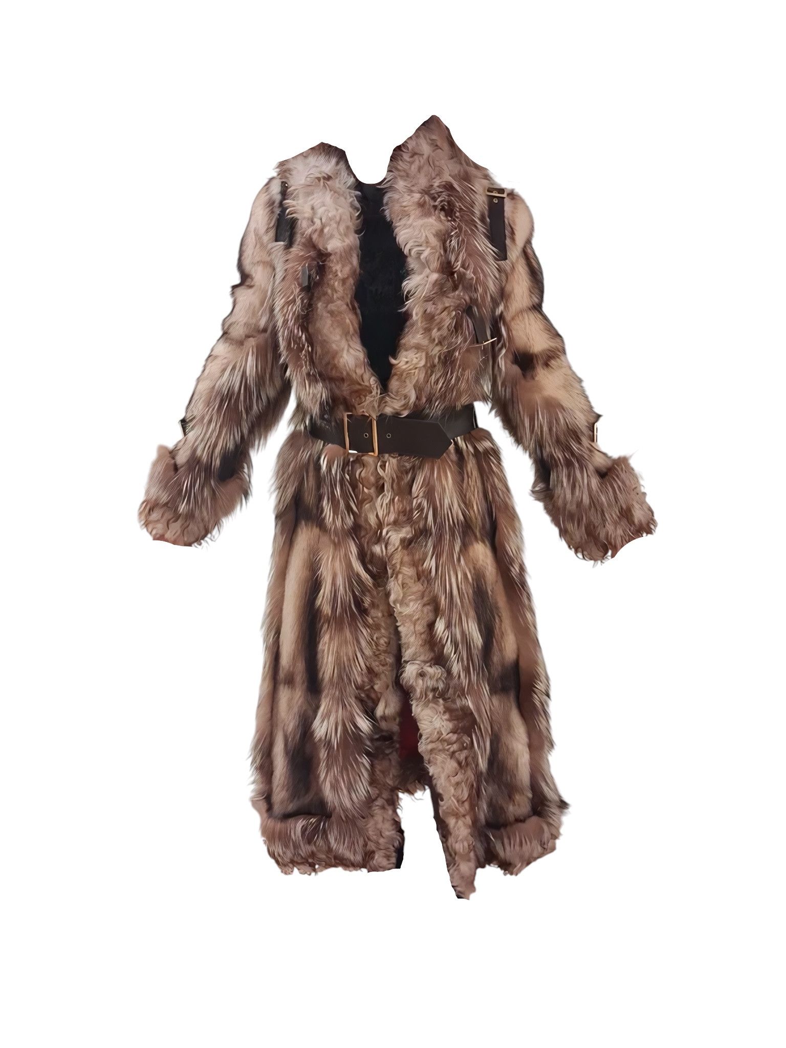 Dolce & Gabbana F/W 2001 RUNWAY POLECAT FUR CALF LENGTH COAT Size S / US 4 / IT 40 - 2 Thumbnail