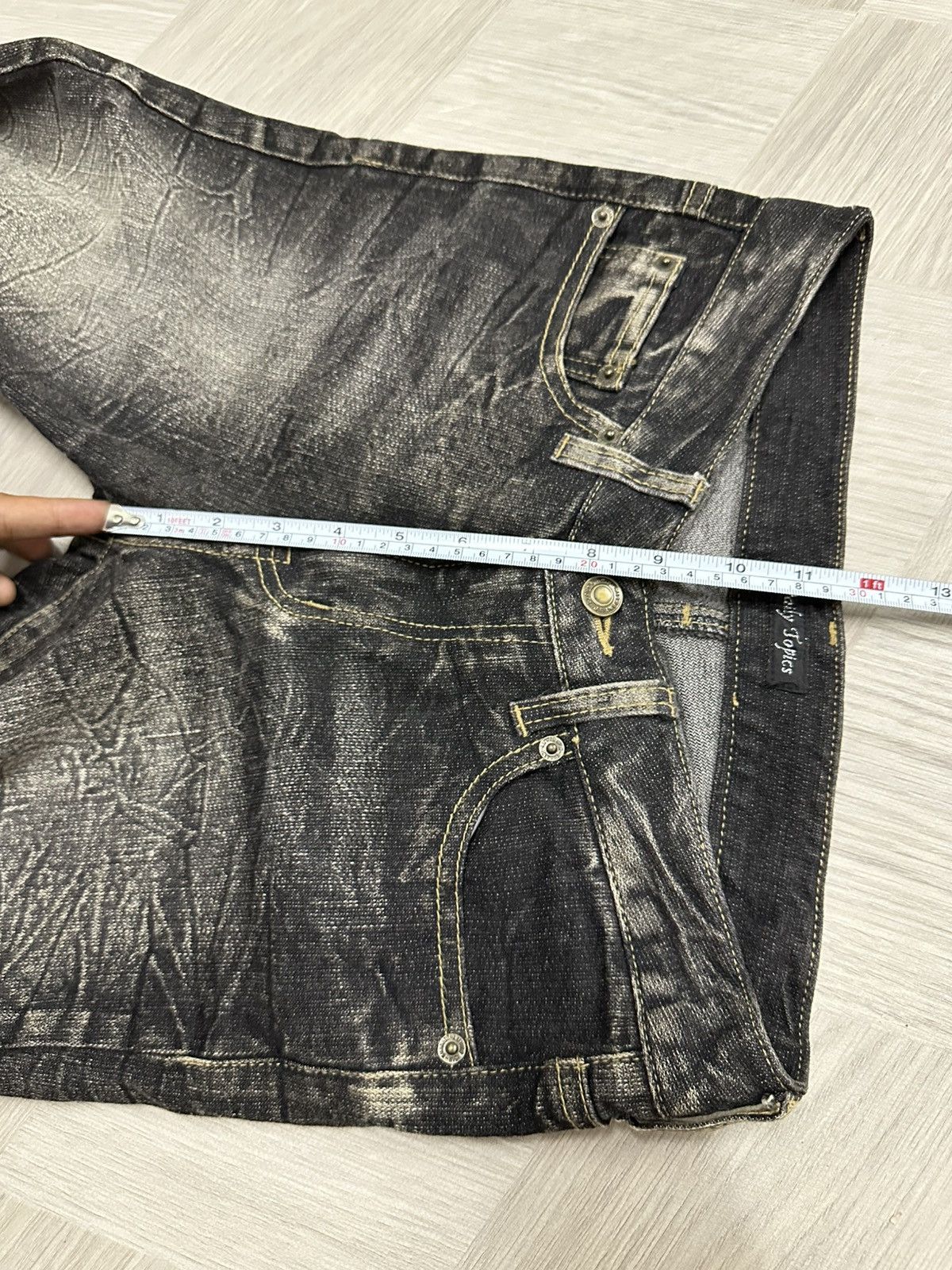 If Six Was Nine Super Flare Vintage Daily Topics Washed Denim Pants Size US 28 / EU 44 - 13 Thumbnail