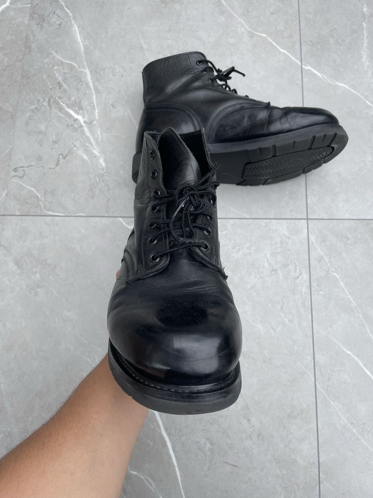 Vintage Vintage Leather Military Ankle Combat Boots Size US 10.5 / EU 43-44 - 6 Thumbnail