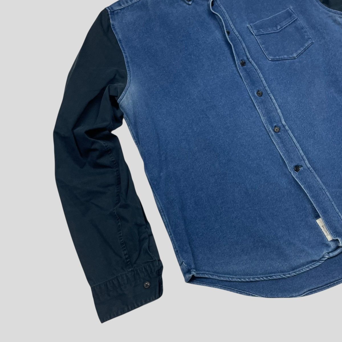Acne Studios Acne Studios AW13 Denim Hybrid Button Up Shirt Size US L / EU 52-54 / 3 - 3 Thumbnail